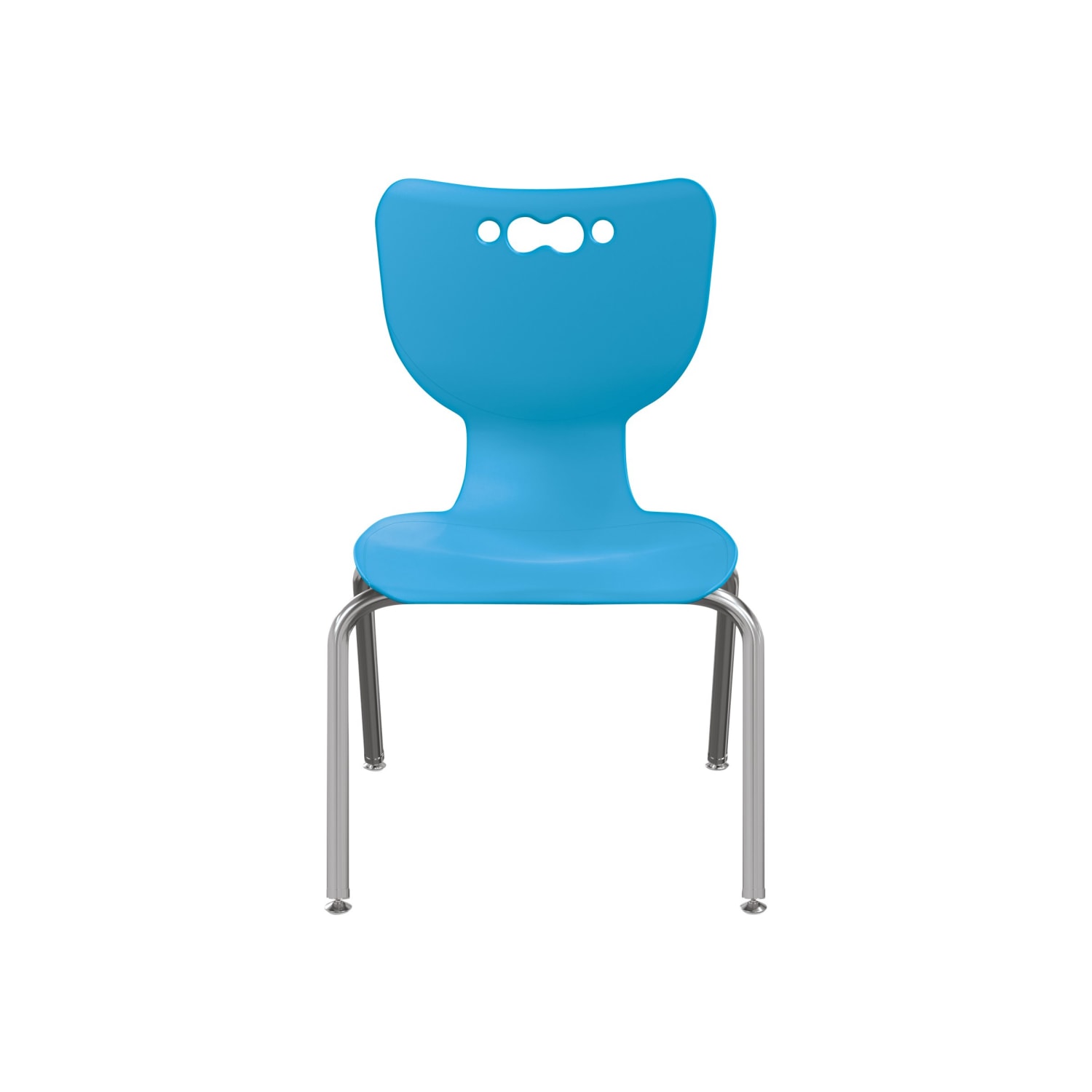 MooreCo Hierarchy Armless Chair, 14in Seat Height, Blue - Image 3