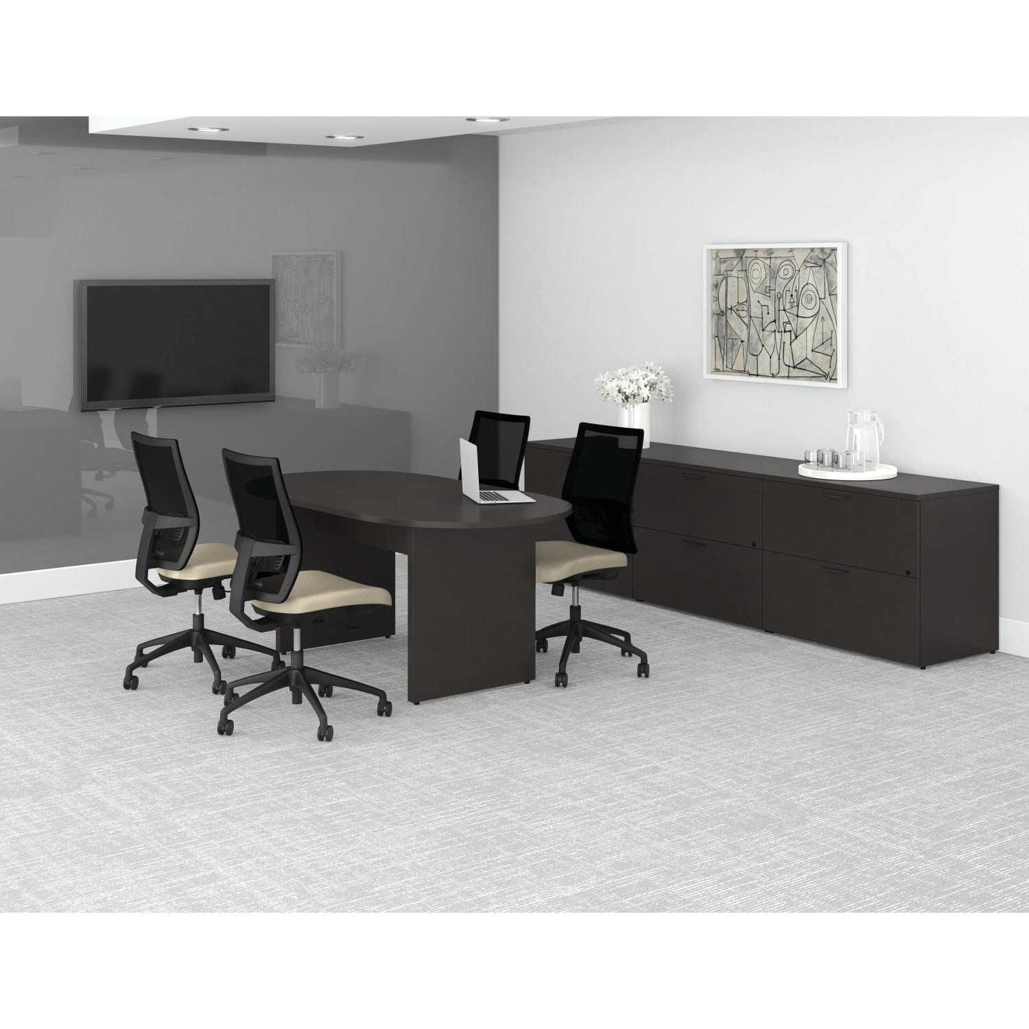 Lorell Prominence 2.0 Hutch, 72inW, Espresso - Image 4