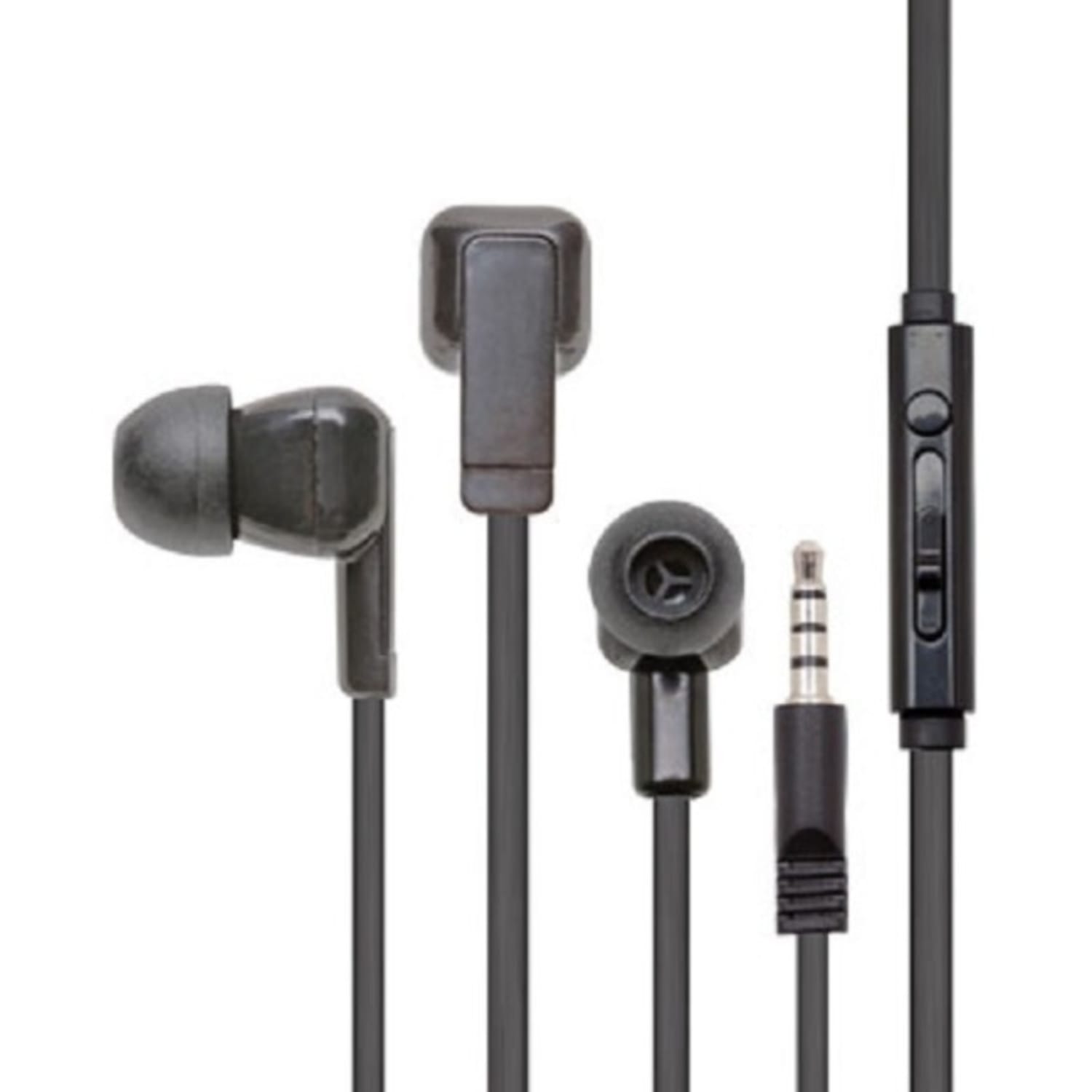 Califone Earbuds With Mic And To Go Plug - Stereo - Mini-phone (3.5mm) - Wired - 16 Ohm - 12 Hz - 22 kHz - E3T