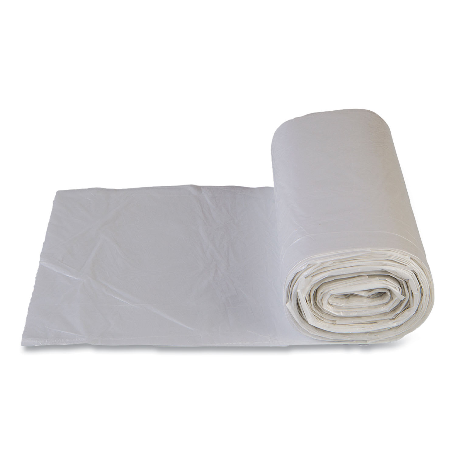 Interplast Group High Density Commercial Can Liner Value Pack, 60 gal, 14 mic, 43in x 46in, Clear, Interleaved Roll, 25 Bags/Roll, 8 Rolls/CT - Image 6