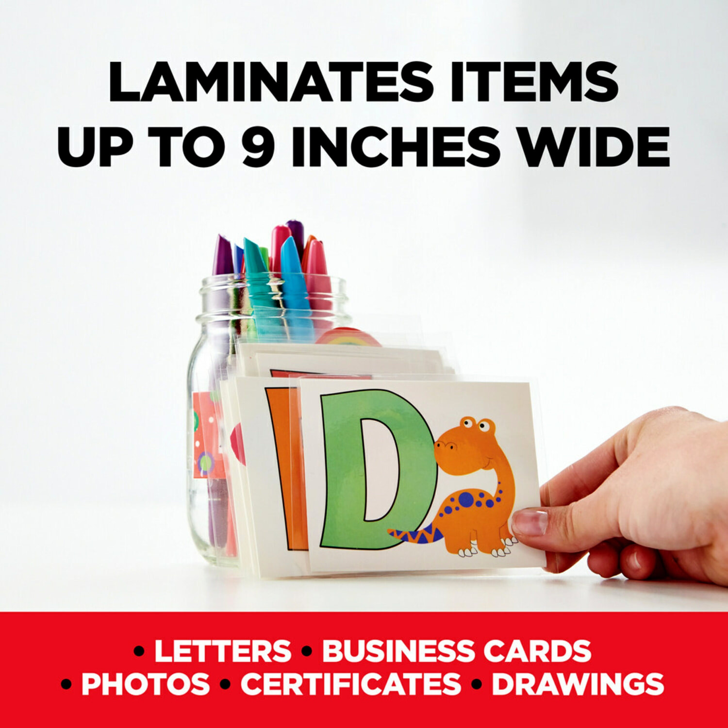Scotch Rapid Thernal Laminator, 1 Thermal Laminator, 50 Laminating Pouches, 8.9 IN x 11.4 IN - Image 5