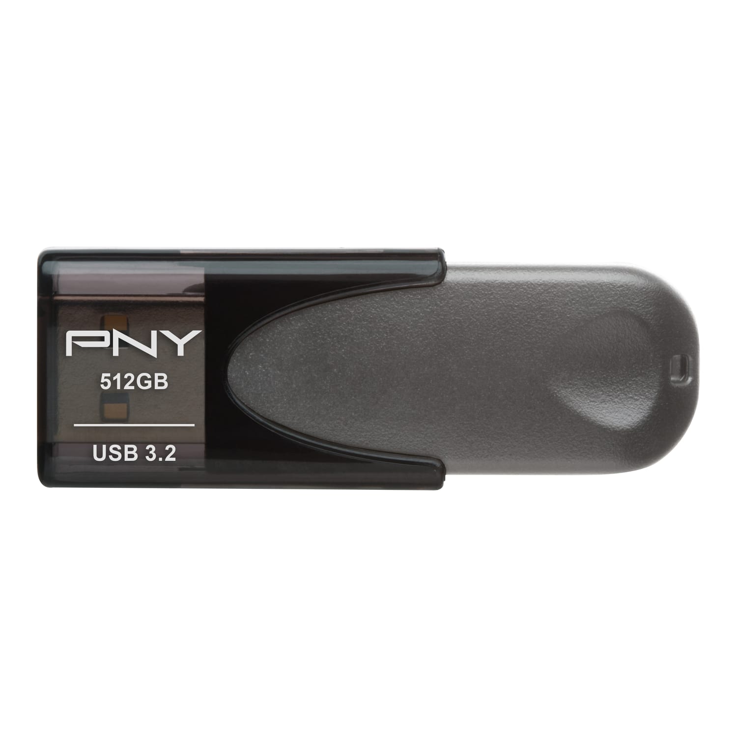 PNY Elite Turbo Attache 4 USB 3.2 Flash Drive, 512GB, Dark Gray - Image 4