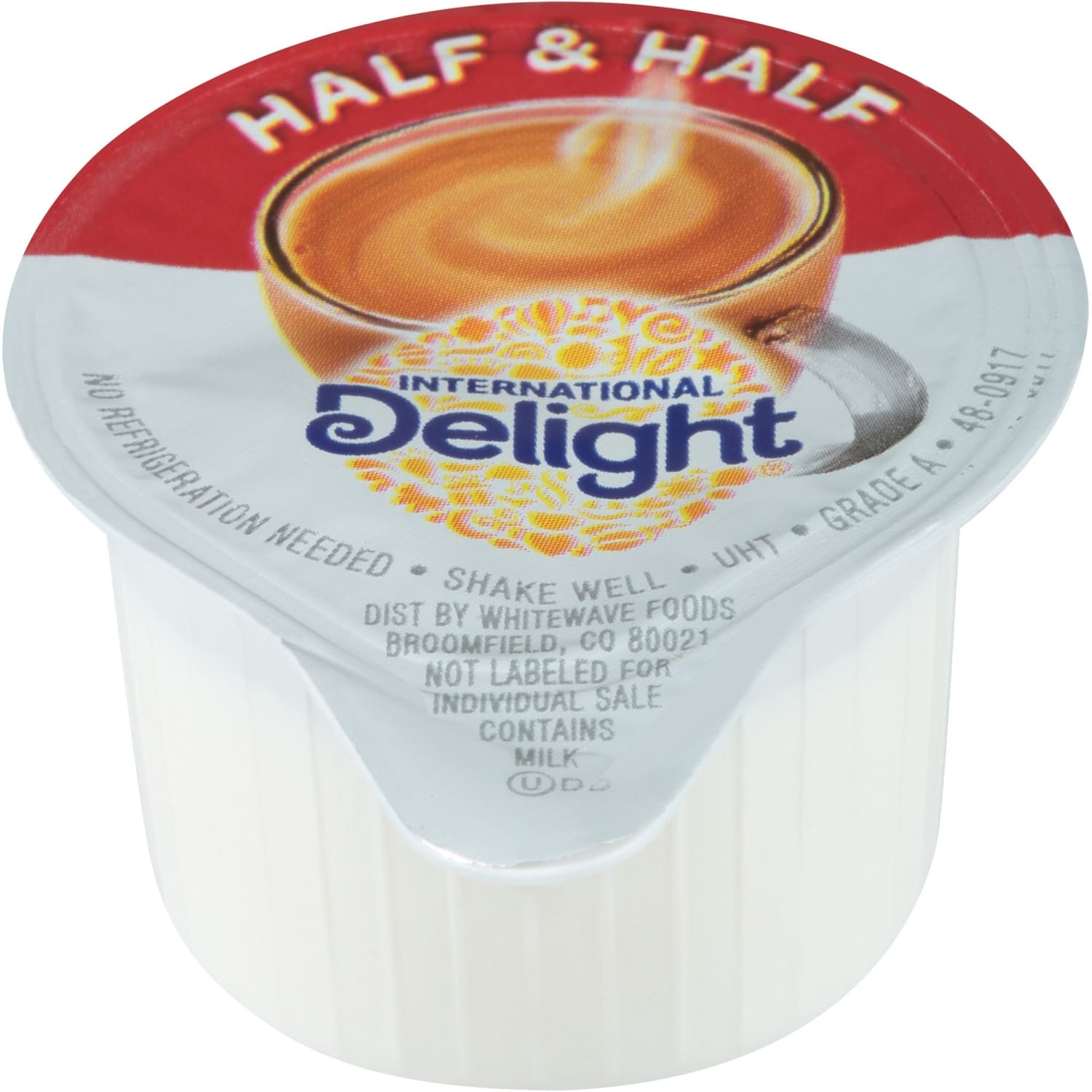 International Delight Half-And-Half Liquid Coffee Creamer Single-Serve Tubs, Original Flavor, 0.304 Oz, Box Of 180 Tubs - Image 3