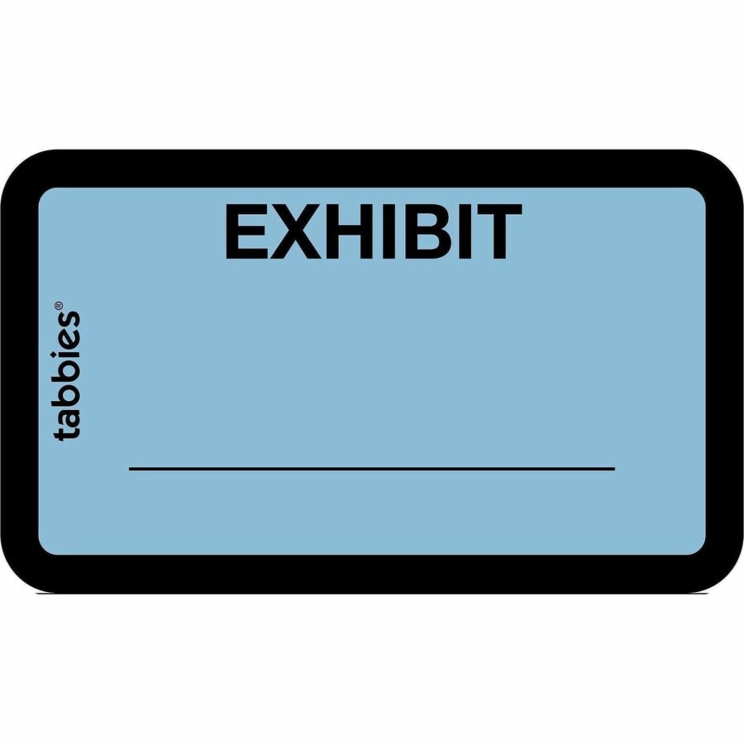 Tabbies Color-coded Legal Exhibit Labels, TAB58091, 1 5/8inW x 1inL, Blue, Pack Of 252 - Image 6