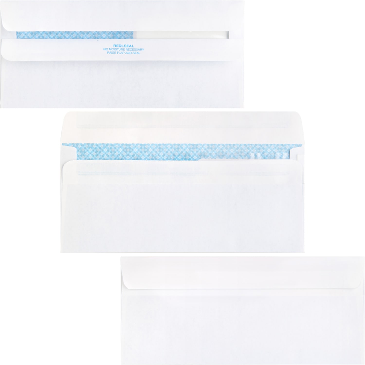 Business Source No. 9 Double Window Invoice Envelopes - Double Window - #9 - 8 7/8in Width x 3 7/8in Length - 24 lb - Self-sealing - White - 500 / Box - Image 4