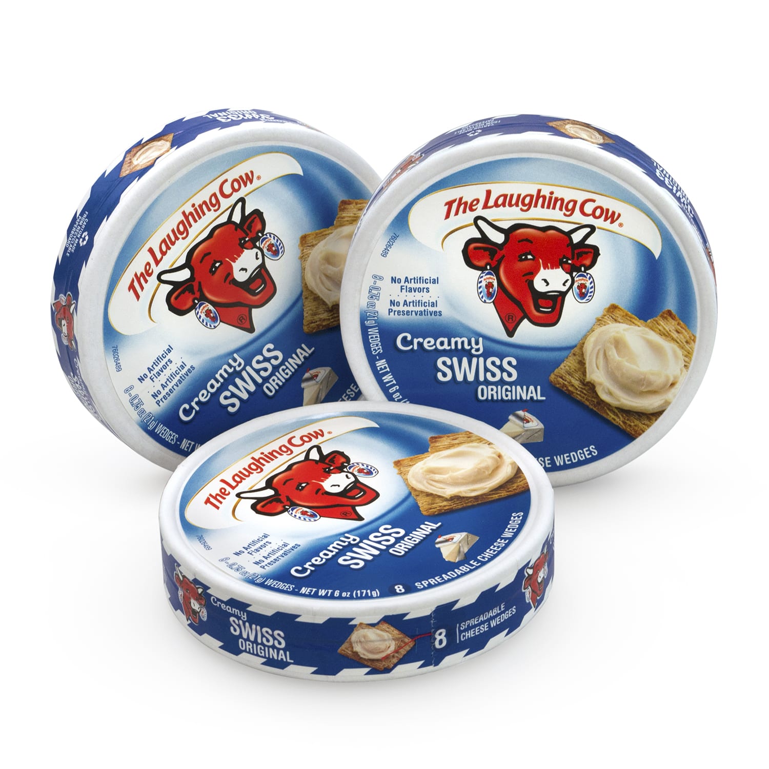 The Laughing Cow Original Creamy Swiss Wedges, 8 Wedges Per Tub, Pack Of 3 Tubs - Image 5