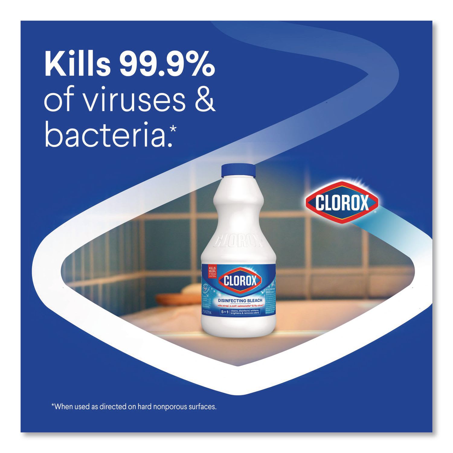 Clorox Concentrated Regular Disinfecting Bleach, 24 oz Bottle, 12/Carton - Image 6