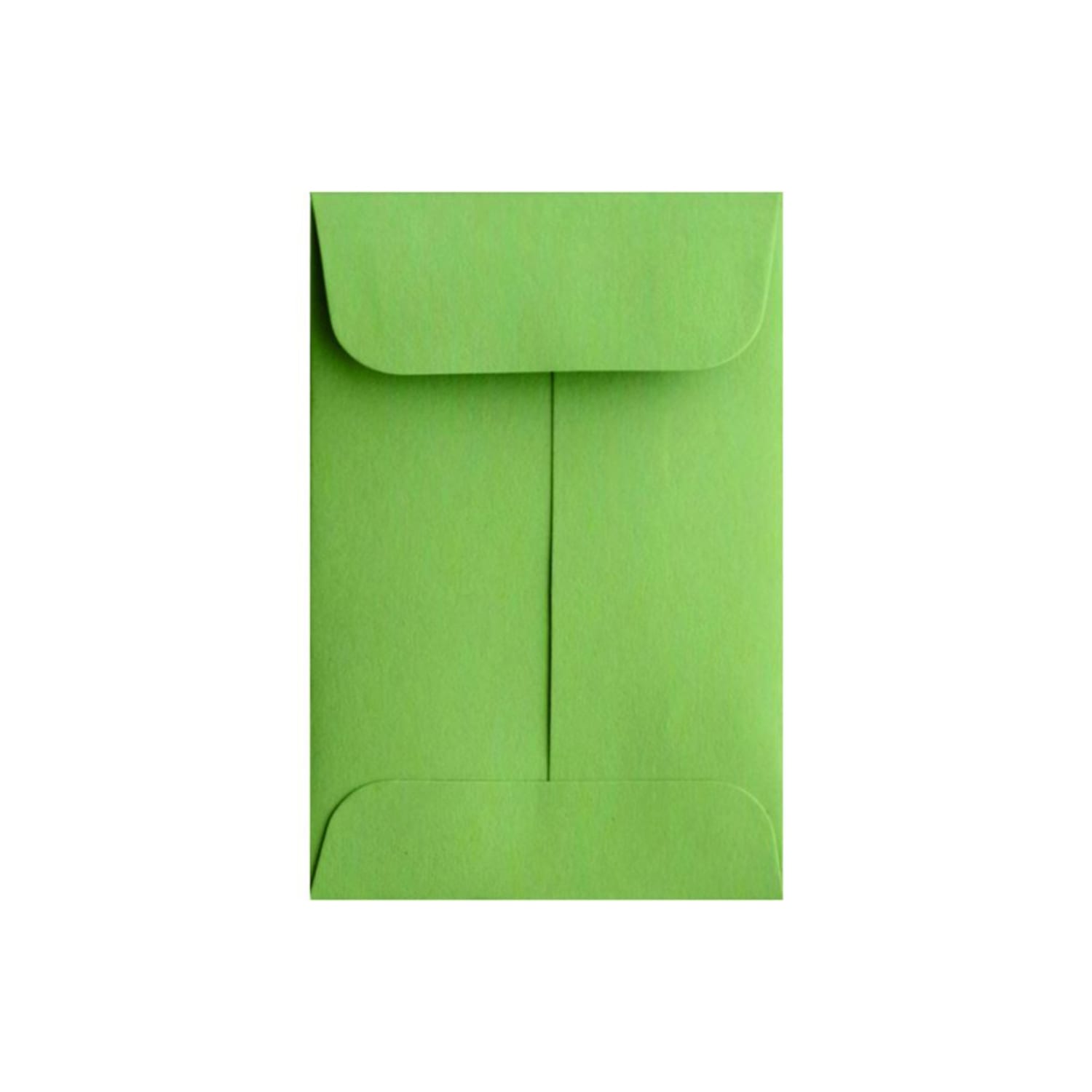 LUX Coin Envelopes, #1, Gummed Seal, Limelight, Pack Of 50 - Image 4