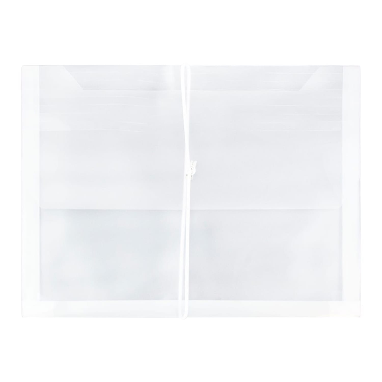 JAM Paper Plastic Booklet Expansion Envelopes, Letter-Size, 9 3/4in x 13in, Snap Closure, Clear - Image 5