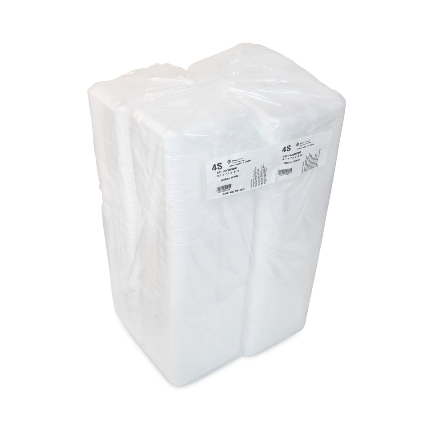 Pactiv Evergreen Foam Trays, Meat, #4 Shallow, 9-1/8in x 7-1/8in x 5/8in, White, Pack Of 500 Trays - Image 4