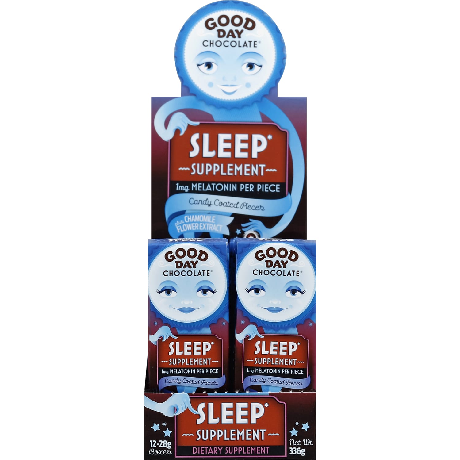 Good Day Chocolate Supplements, Sleep Milk Chocolate, .99 oz, Total Qty 12 - Image 3