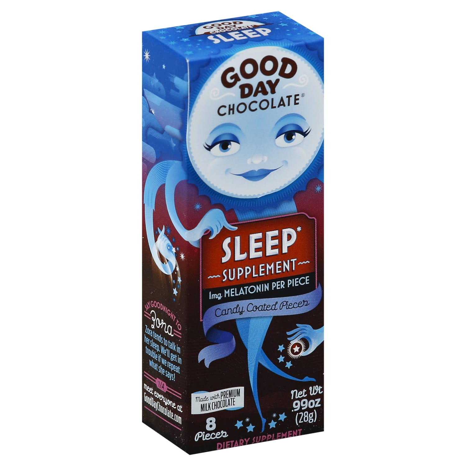 Good Day Chocolate Supplements, Sleep Milk Chocolate, .99 oz, Total Qty 12 - Image 5