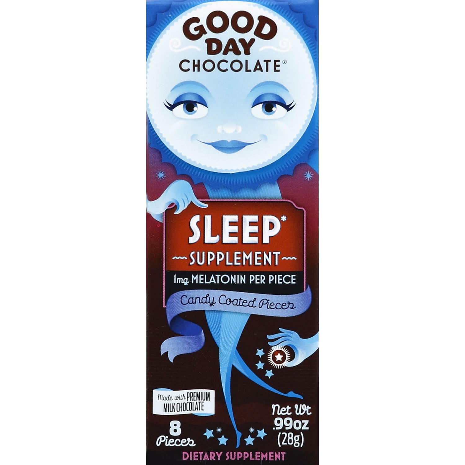 Good Day Chocolate Supplements, Sleep Milk Chocolate, .99 oz, Total Qty 12 - Image 6