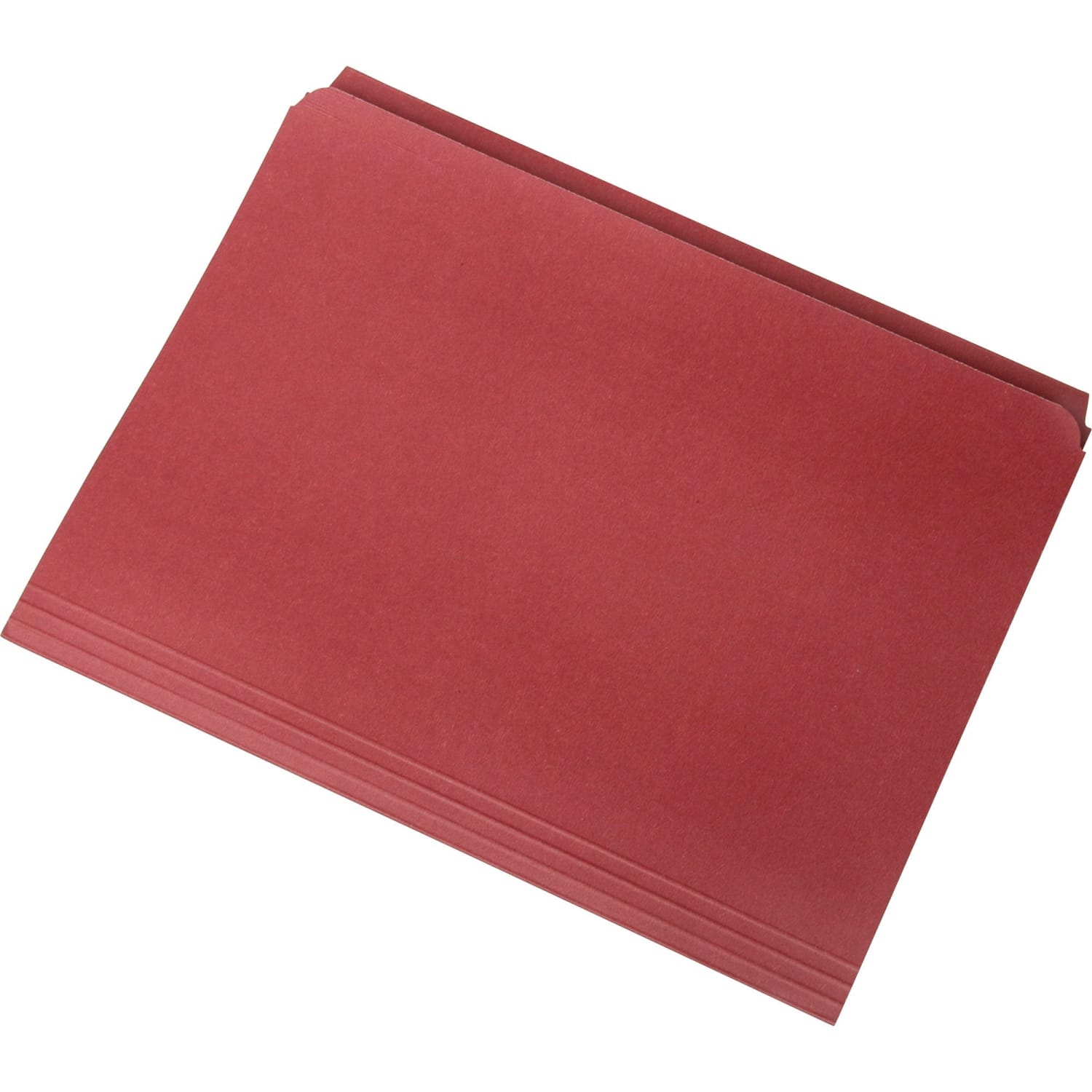 SKILCRAFT Straight-Cut Color File Folders, Letter Size, 100% Recycled, Red, Box Of 100 - Image 3