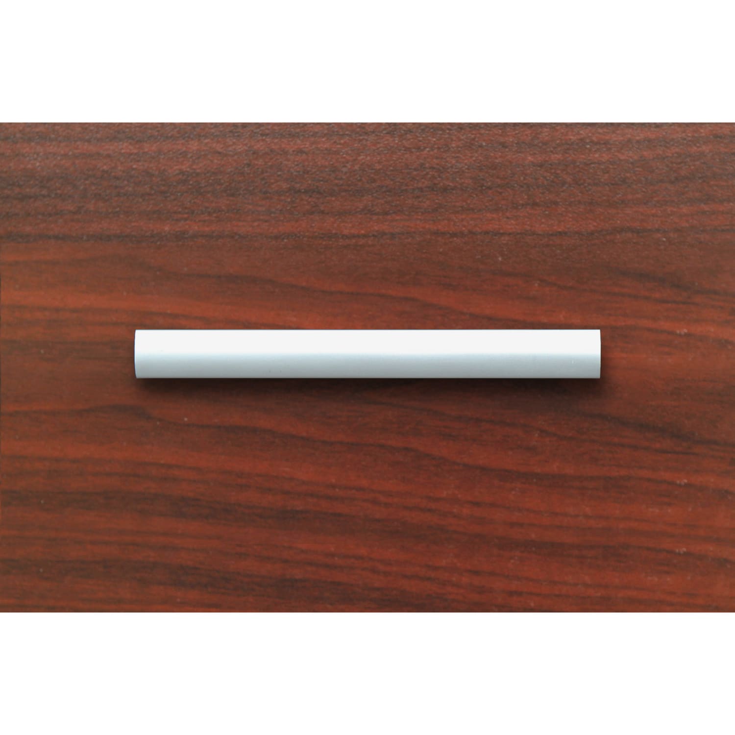 Lorell Modern Laminate Drawer Pulls, 1-1/8inH x 5-7/8inW x 5/8inD, Silver, Pack Of 2 Pulls - Image 4