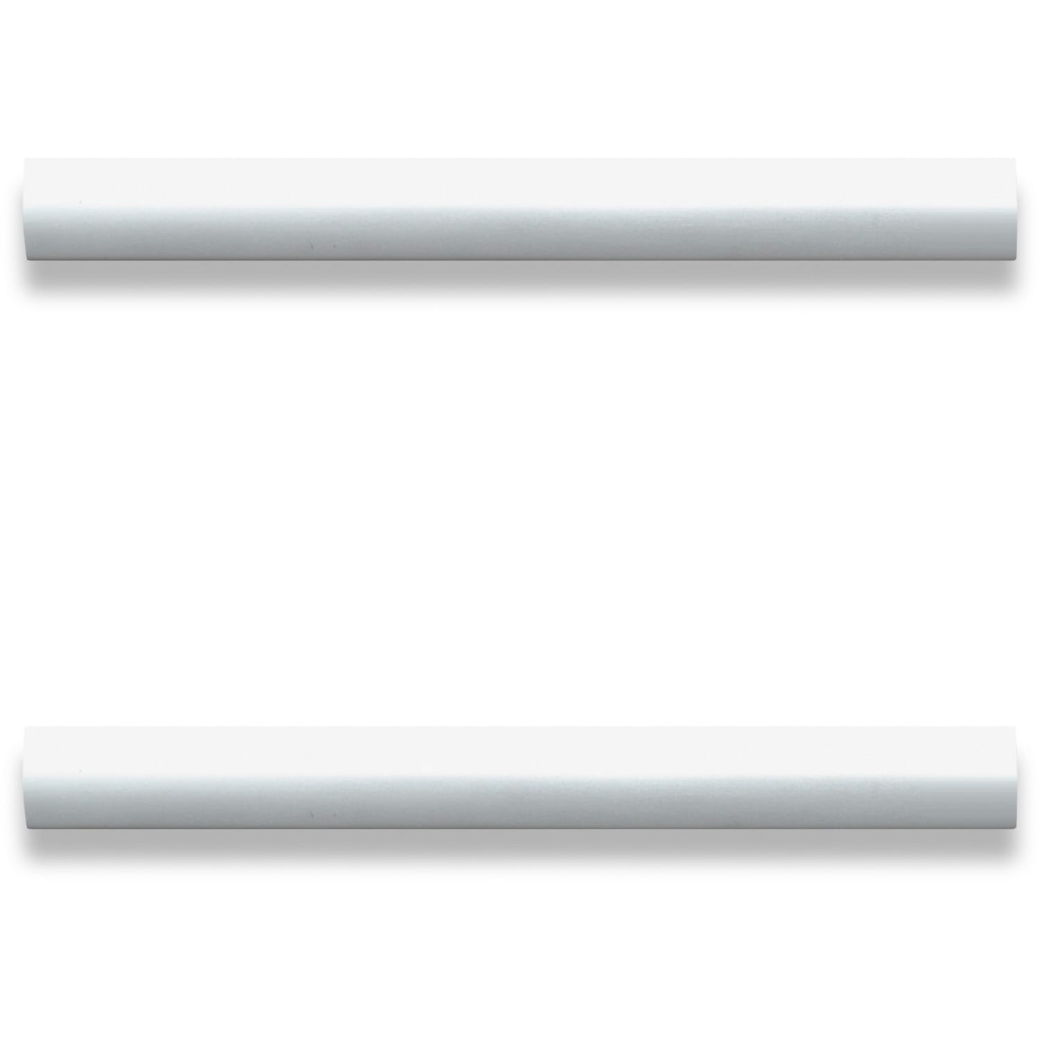 Lorell Modern Laminate Drawer Pulls, 1-1/8inH x 5-7/8inW x 5/8inD, Silver, Pack Of 2 Pulls - Image 5