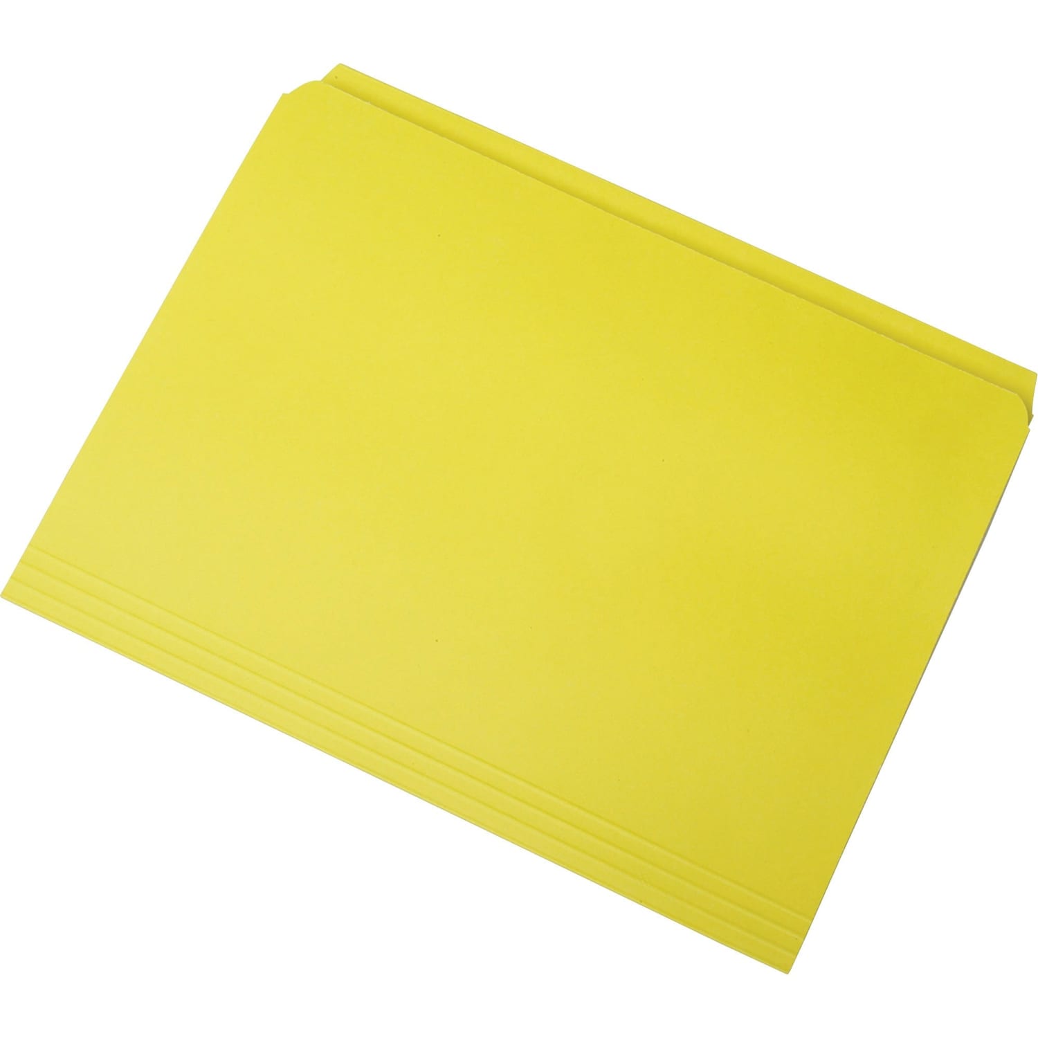 SKILCRAFT Straight-Cut Color File Folders, Letter Size, 100% Recycled, Yellow, Box Of 100 - Image 3