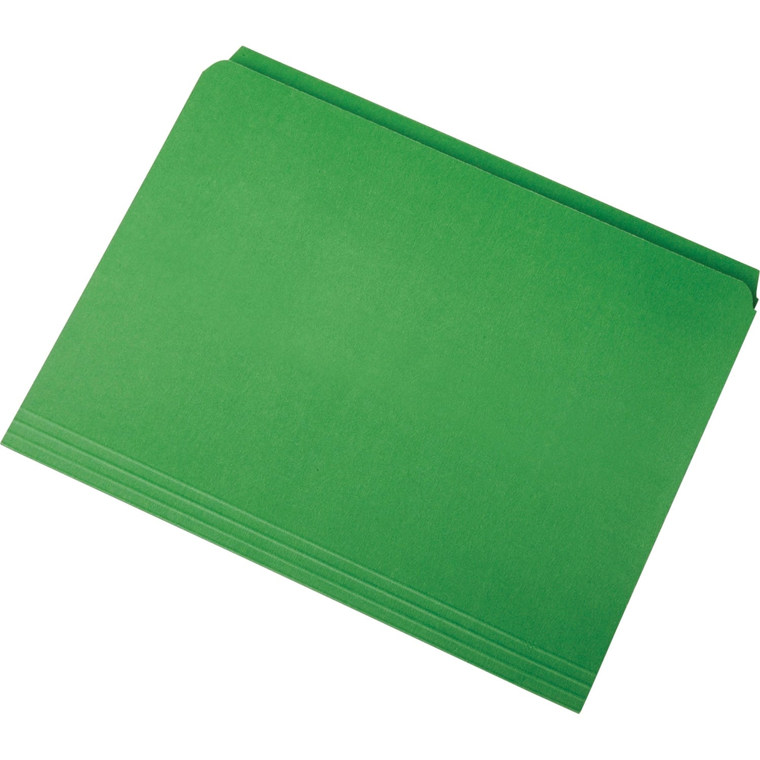 SKILCRAFT Straight-Cut Color File Folders, Letter Size, 100% Recycled, Green, Box Of 100 - Image 3