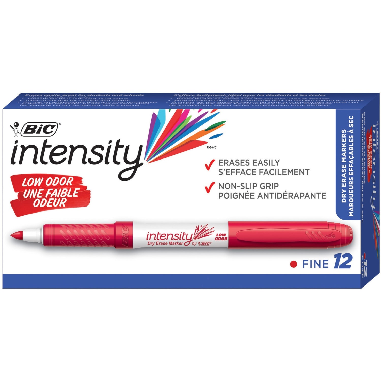 BIC Intensity Fine Point Whiteboard Marker - Fine Marker Point - Red - 12 / Dozen - Image 6