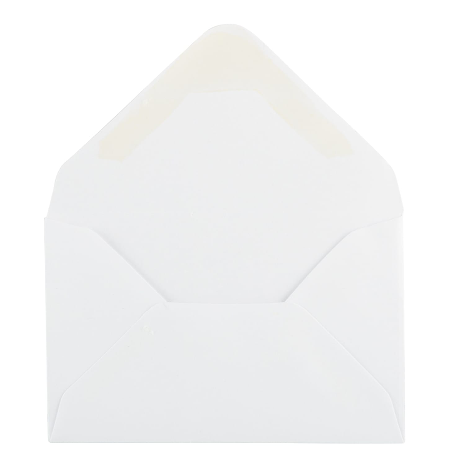 JAM Paper Mini Commercial Envlopes, 2 3/4in x 3 3/4in, Gummed Seal, White, Pack Of 25 - Image 3