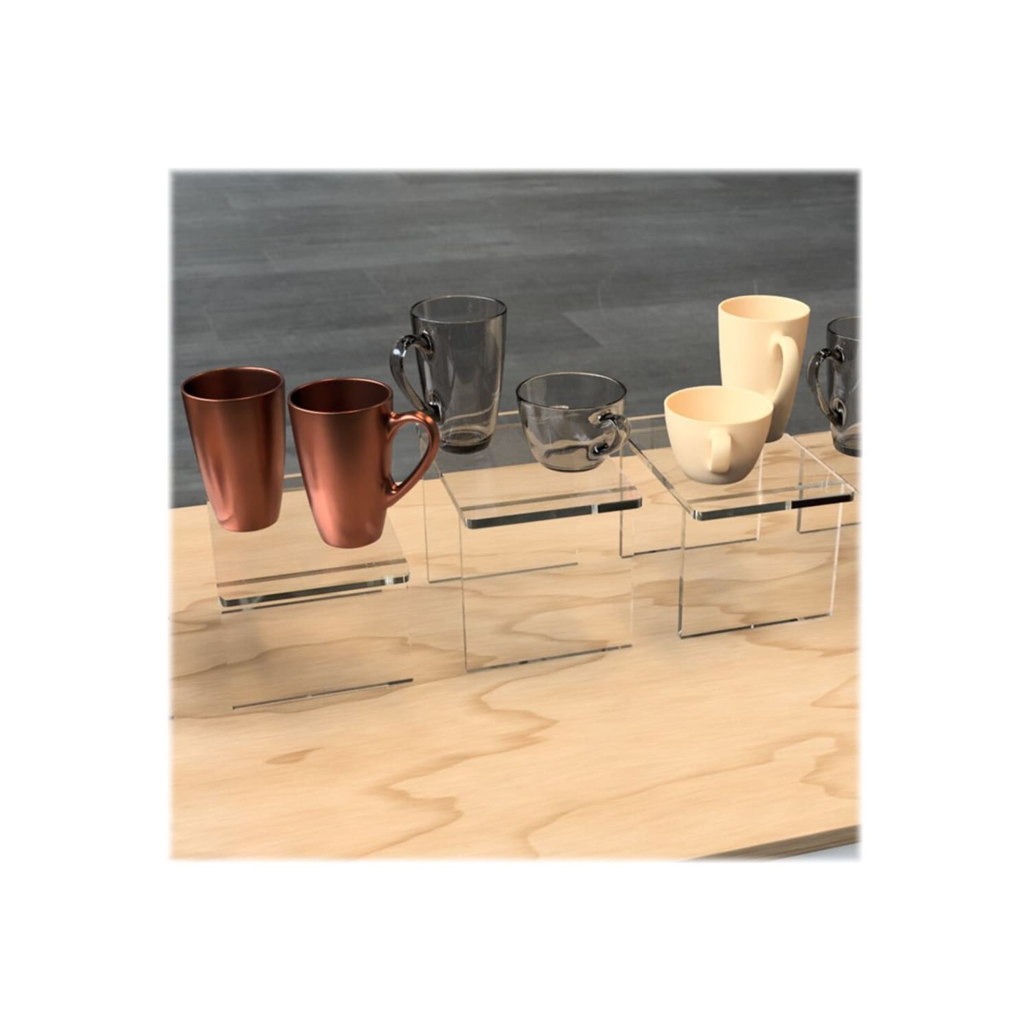 Azar Displays Deluxe Acrylic Monitor Riser Display, 4inH x 11-3/4inW x 7-3/4inD, Clear - Image 4