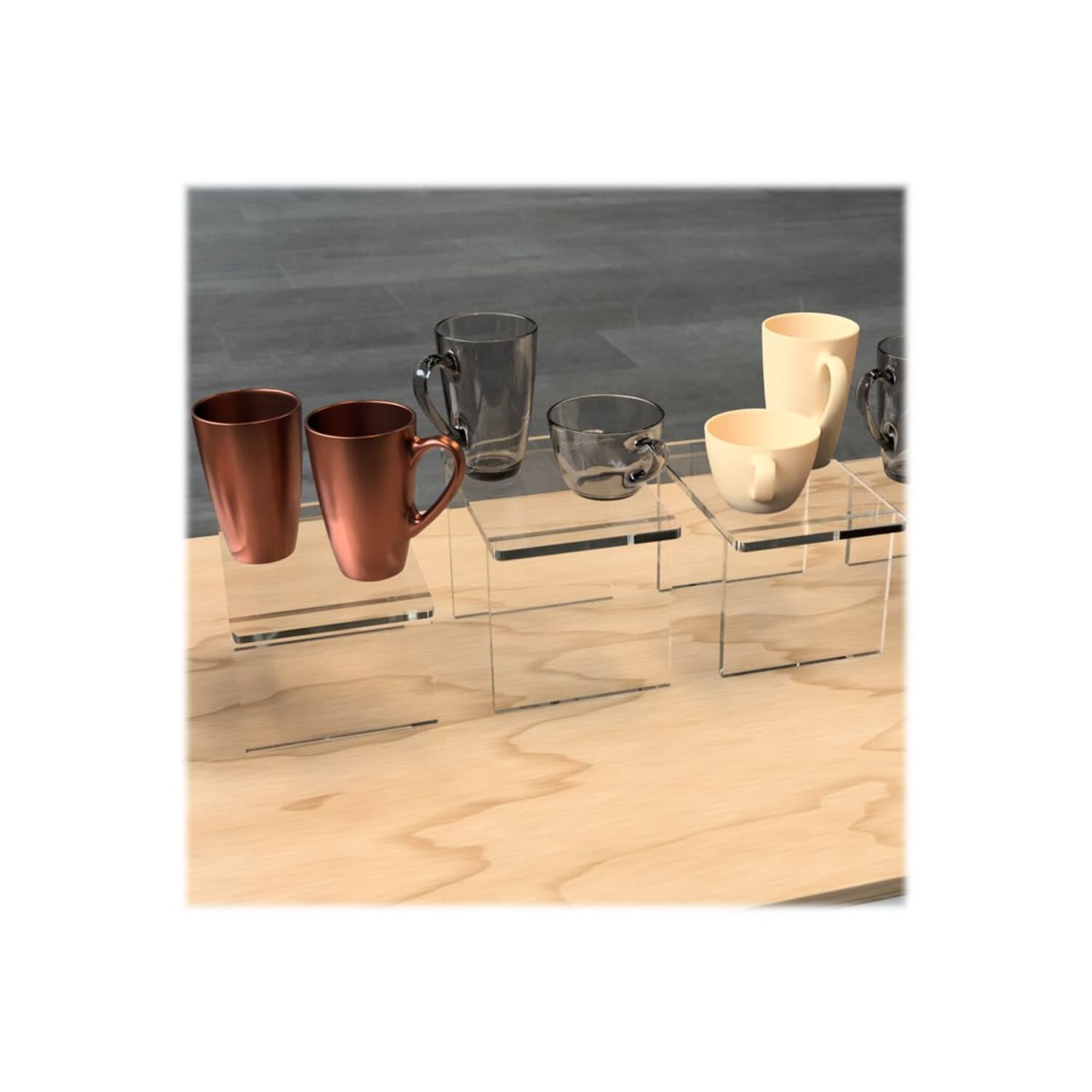 Azar Displays Deluxe Acrylic Monitor Riser Display, 6inH x 11-3/4inW x 7-3/4inD, Clear - Image 5