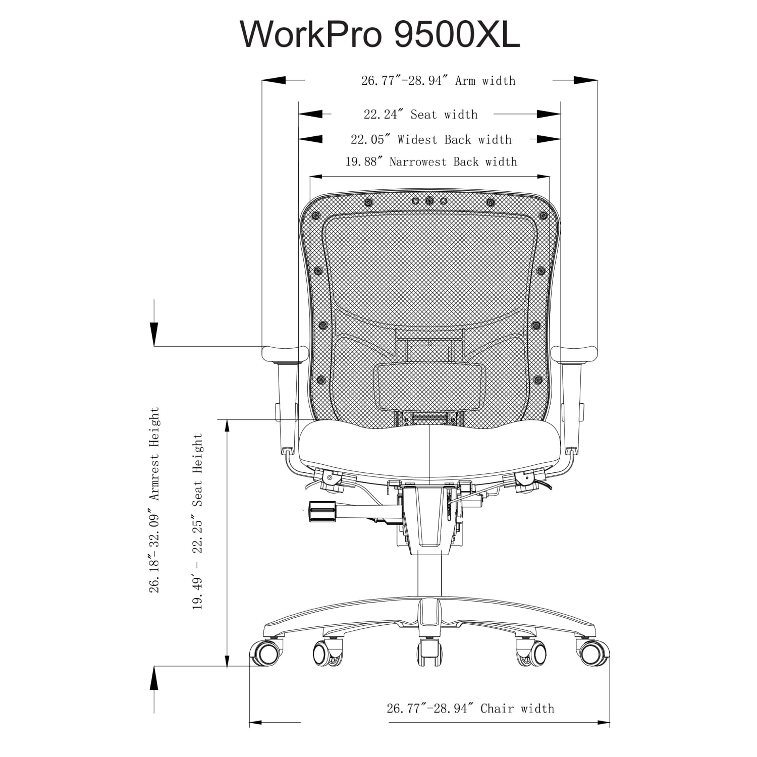 WorkPro 9500XL Series Big Tall Ergonomic MeshPremium Fabric MidBack Chair BlackOlive BIFMA Compliant PopularChairscom WorkPro 9500XL Series Big Tall Ergonomic MeshPremium Fabric Mid Back Chair BlackOlive BIFMA Compliant PopularChairscom