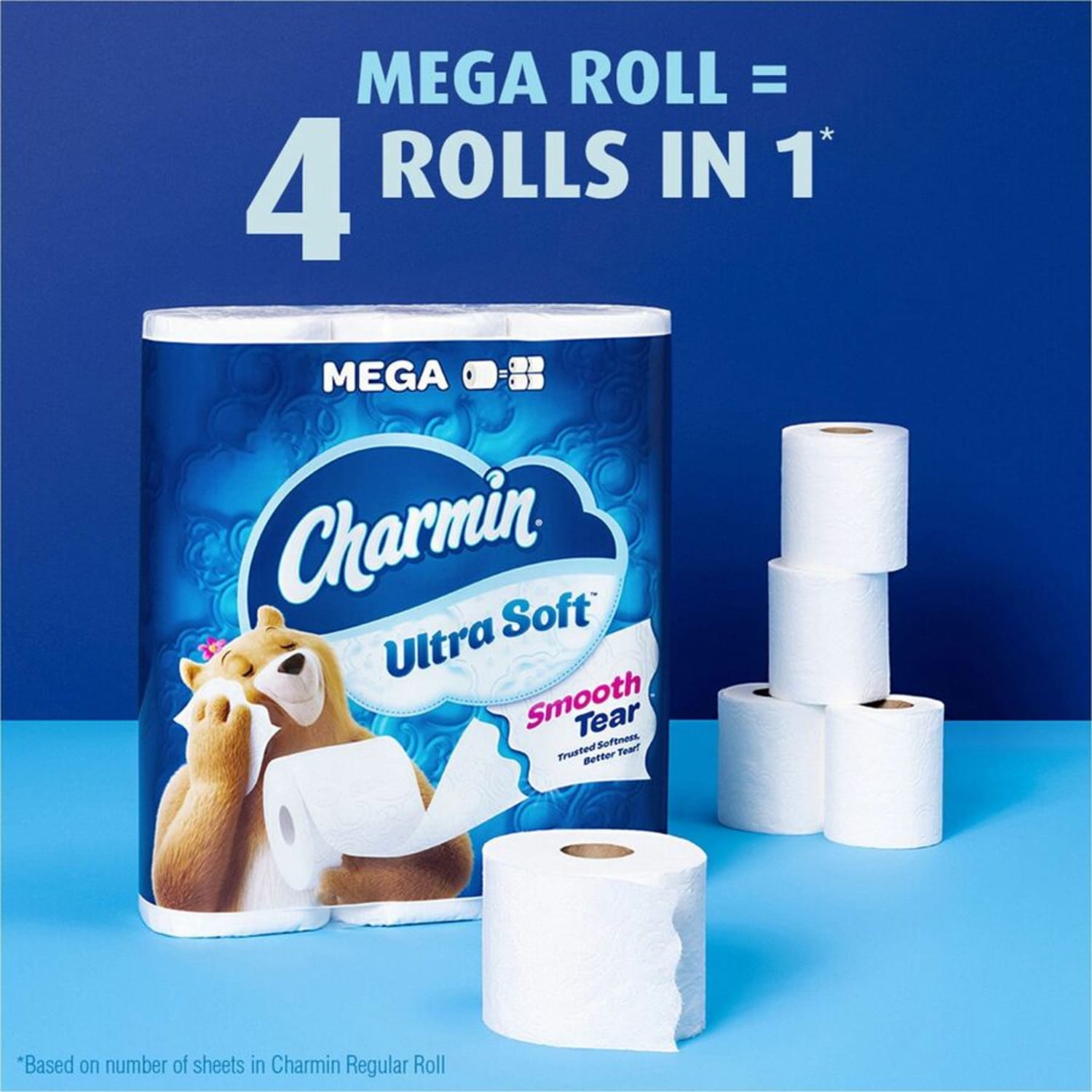 Charmin Ultra Soft Bath Tissue - 2 Ply - 224 Sheets/Roll - White - 4 Rolls Per Pack - 4/Pack - 8 / Carton - Image 5