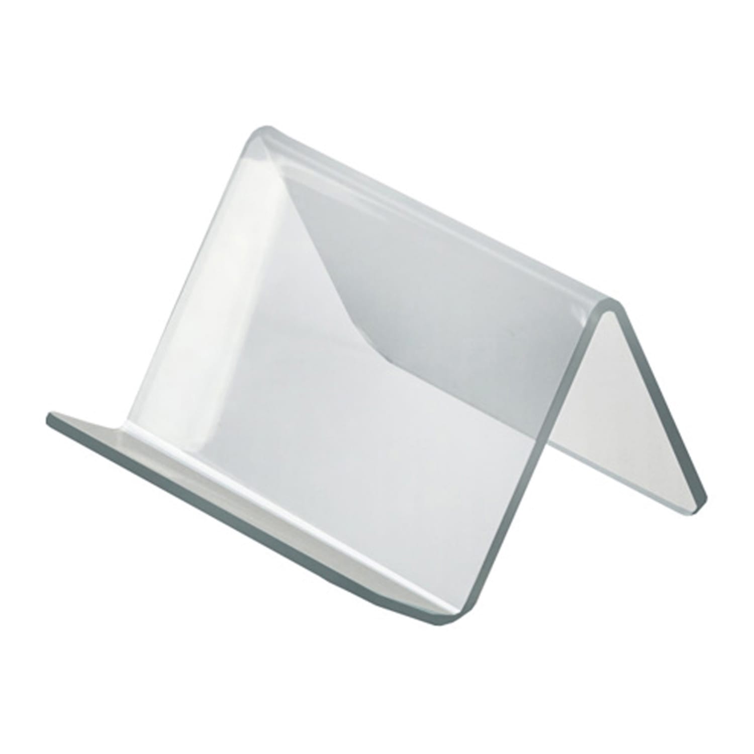Azar Displays Acrylic Easel Displays, 2-1/2inH x 3-3/4inW x 3-1/2inD, Clear, Pack Of 10 Holders