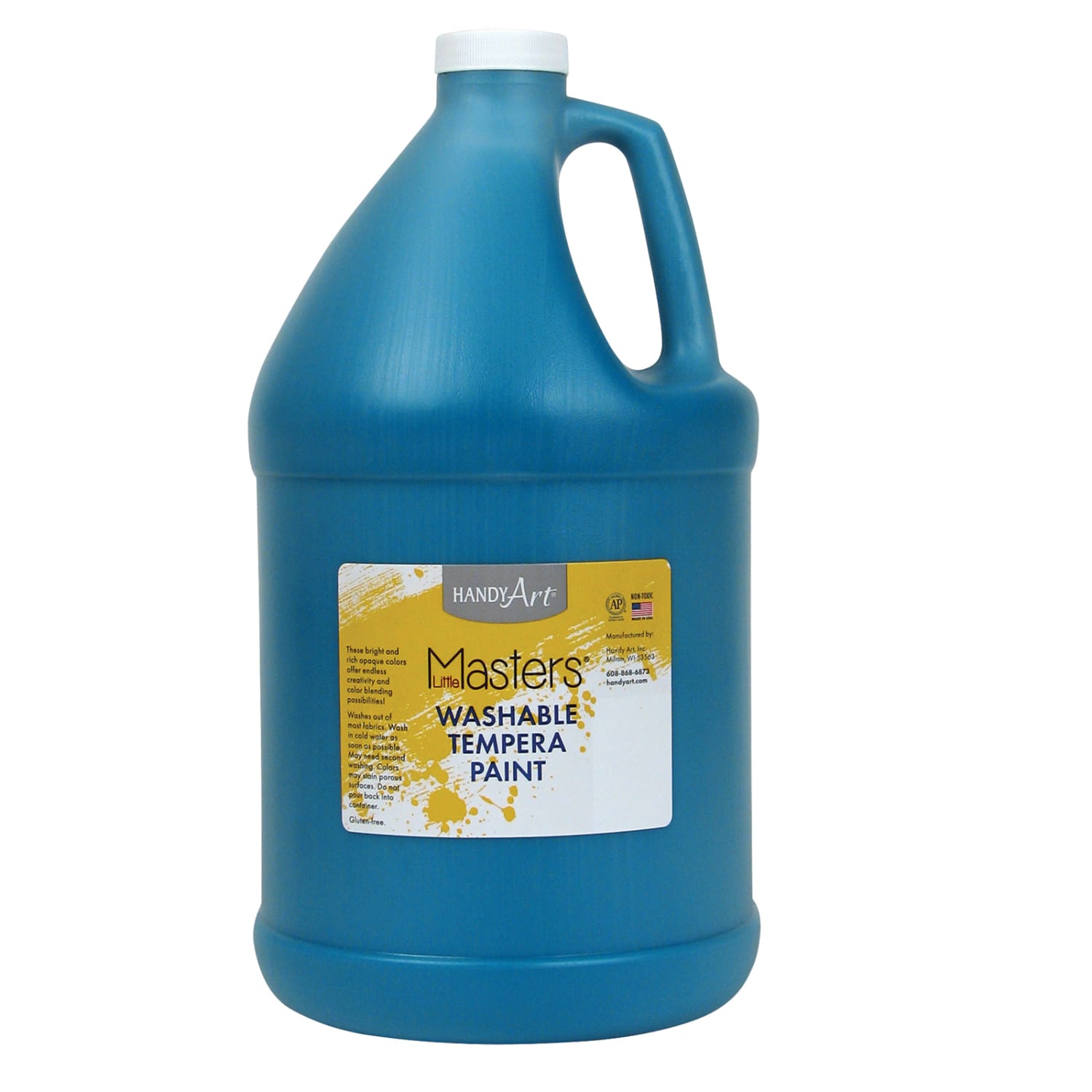 Little Masters Washable Tempera Paint, 128 Oz, Turquoise, Pack Of 2 - Image 3