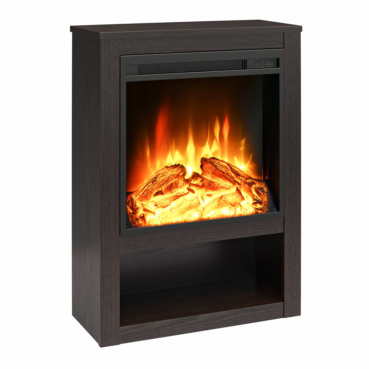 Ameriwood Home Clermont Electric Fireplace Mantel, 30-5/16inH x 22-5/16inW x 9-3/4inD, Espresso - Image 3