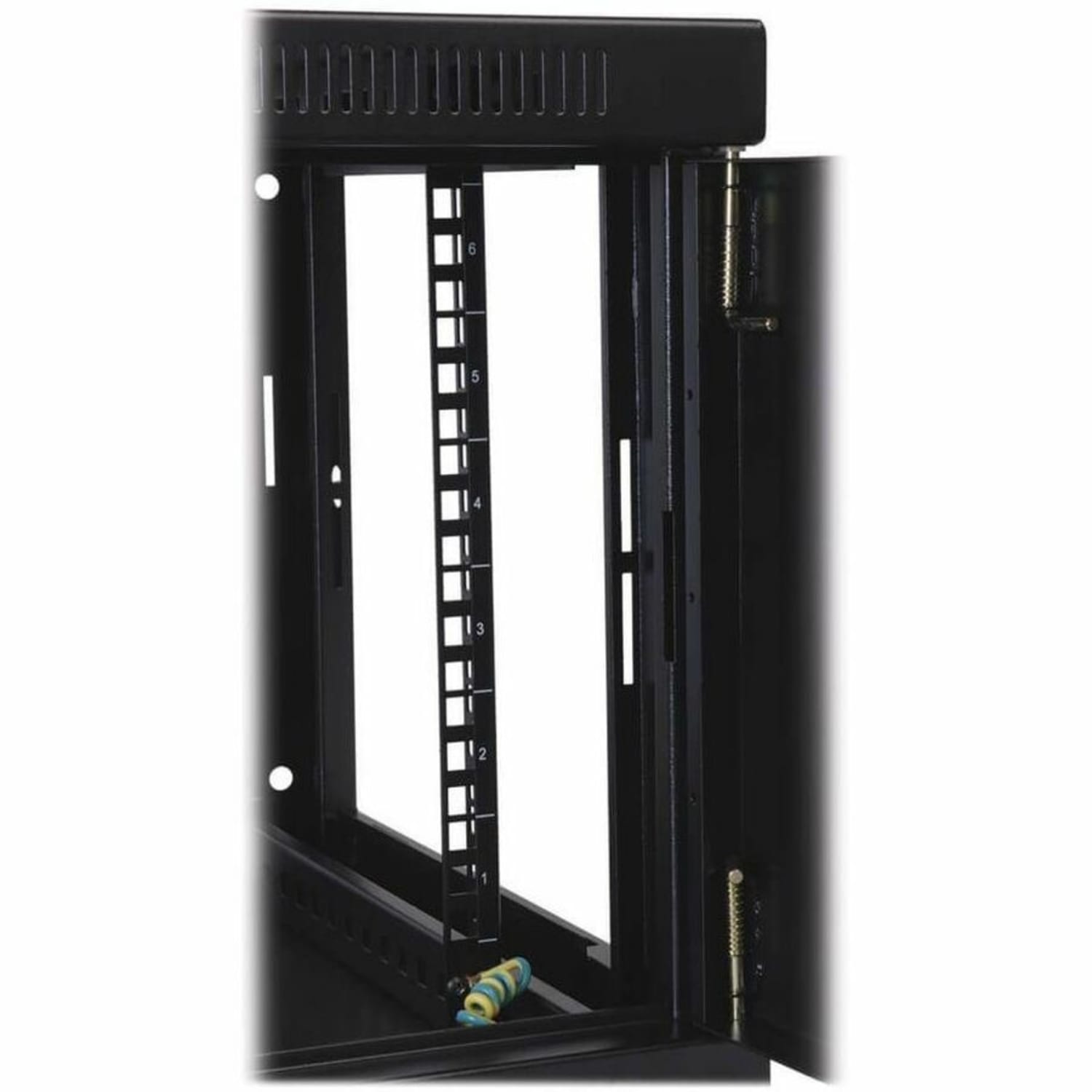 Eaton Tripp Lite Series 6U Wall Mount Rack Enclosure Server Cabinet w/ Acrylic Window - Rack cabinet - wall mountable - black - 6U - 19in - Image 3