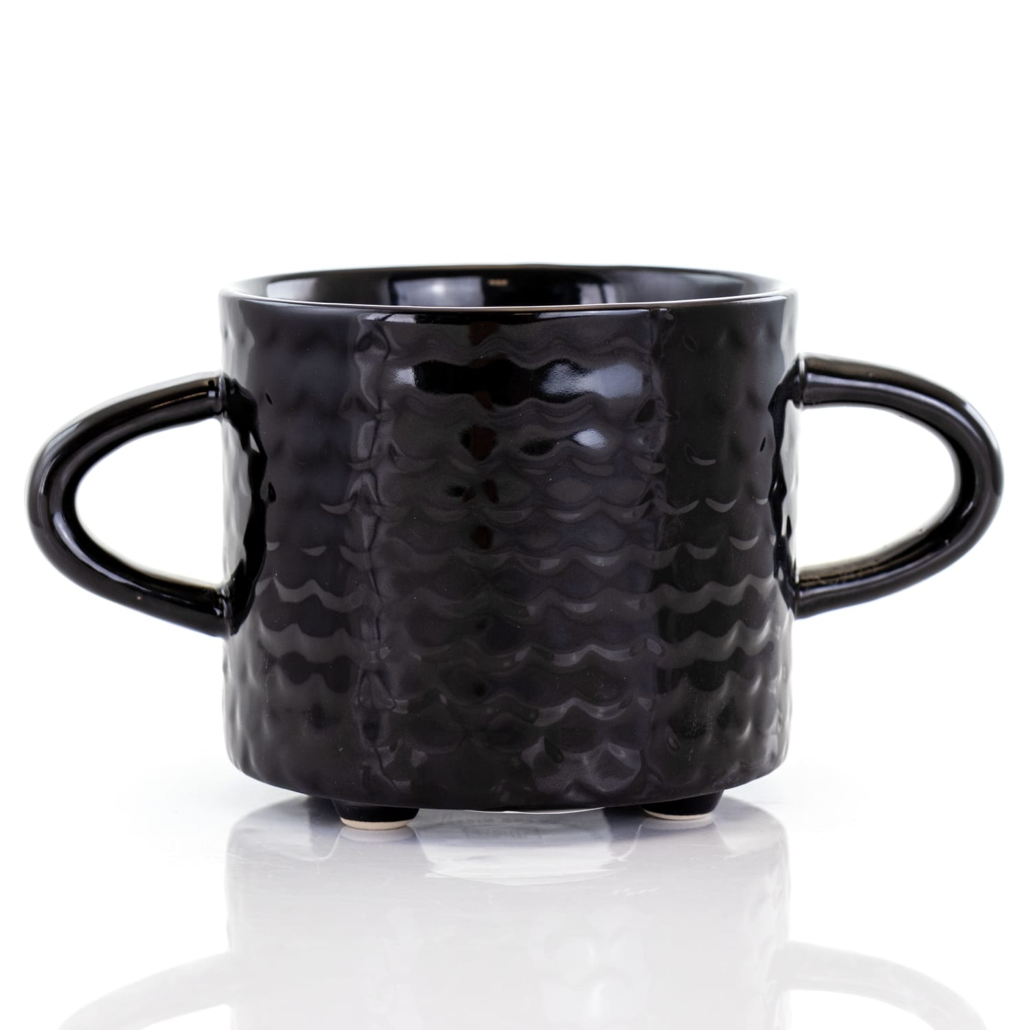 Gibson Home Lashes Figural Mugs, 24.5 Oz, Teal, Set Of 4 Mugs - Image 4