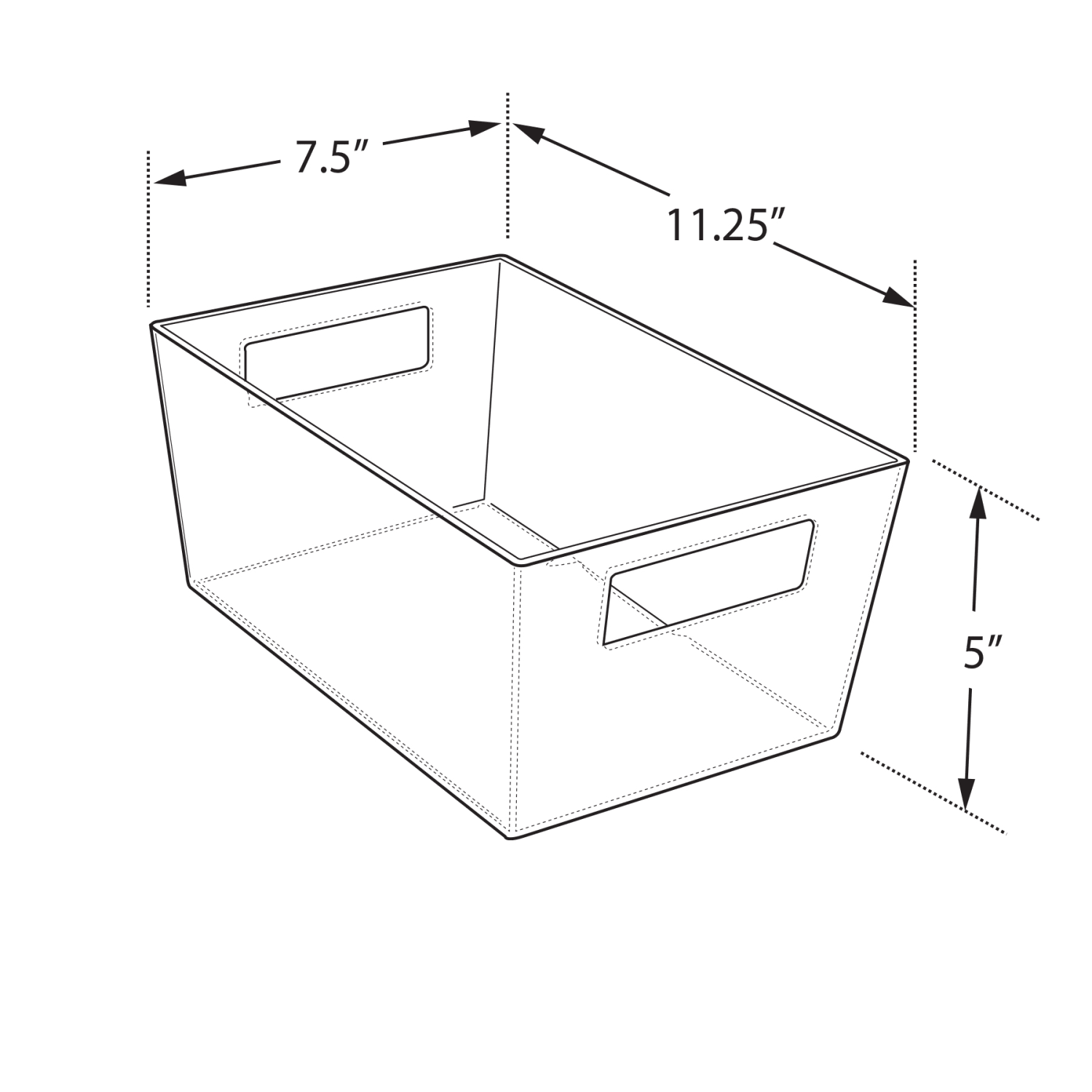 Azar Displays Tote Bins With Handles, Large, Clear, Pack Of 4 Bins - Image 4