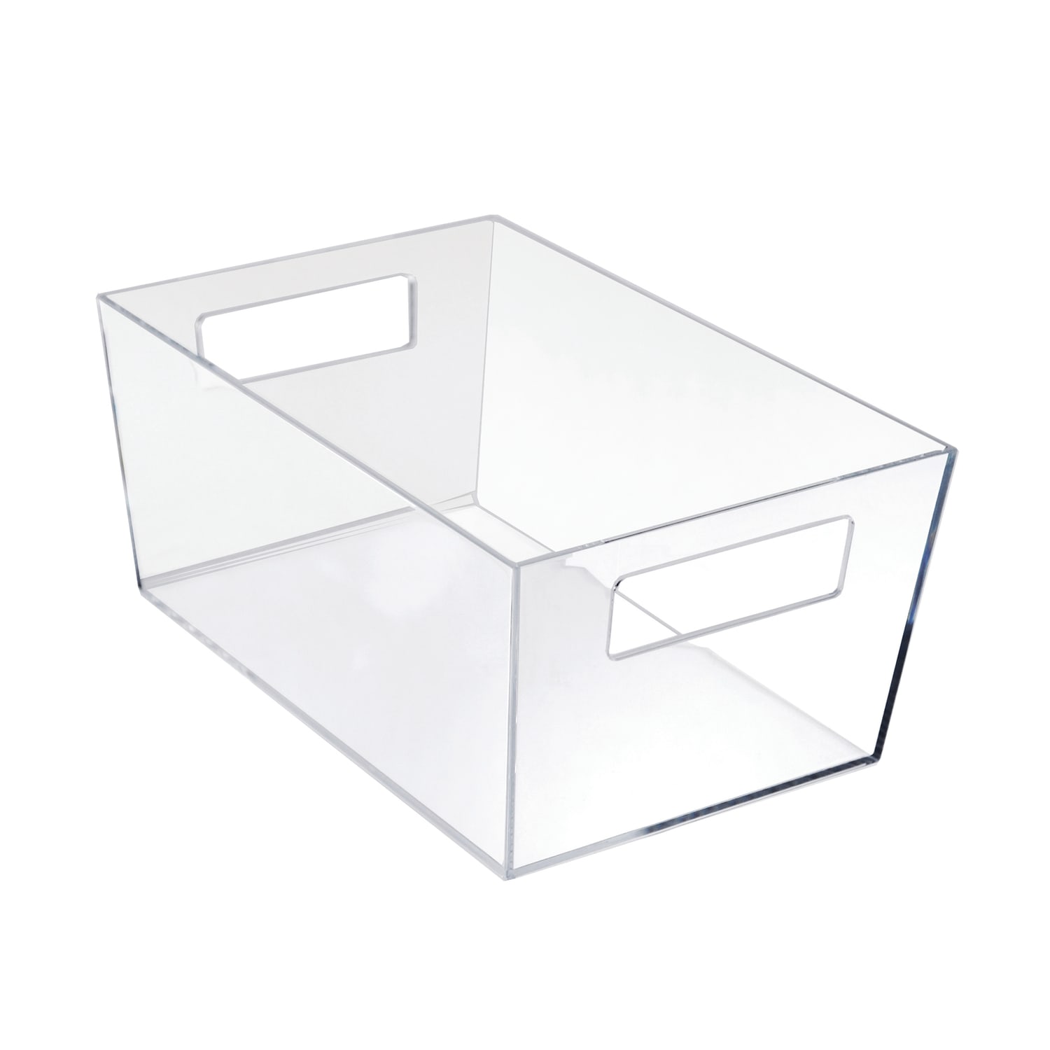 Azar Displays Tote Bins With Handles, X-Large, Clear, Pack Of 4 Bins - Image 3