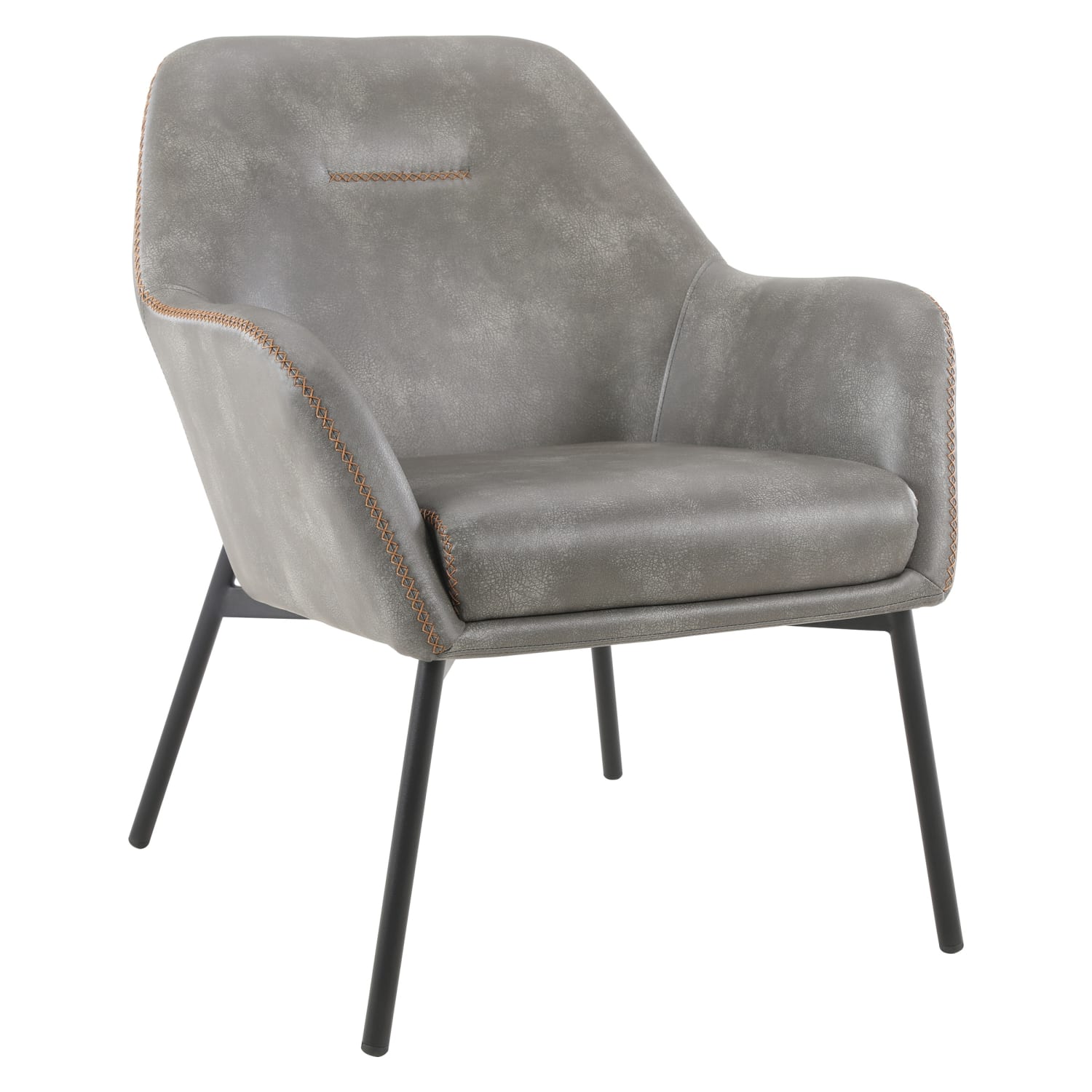 Office Star Brooks Accent Chair, Gray