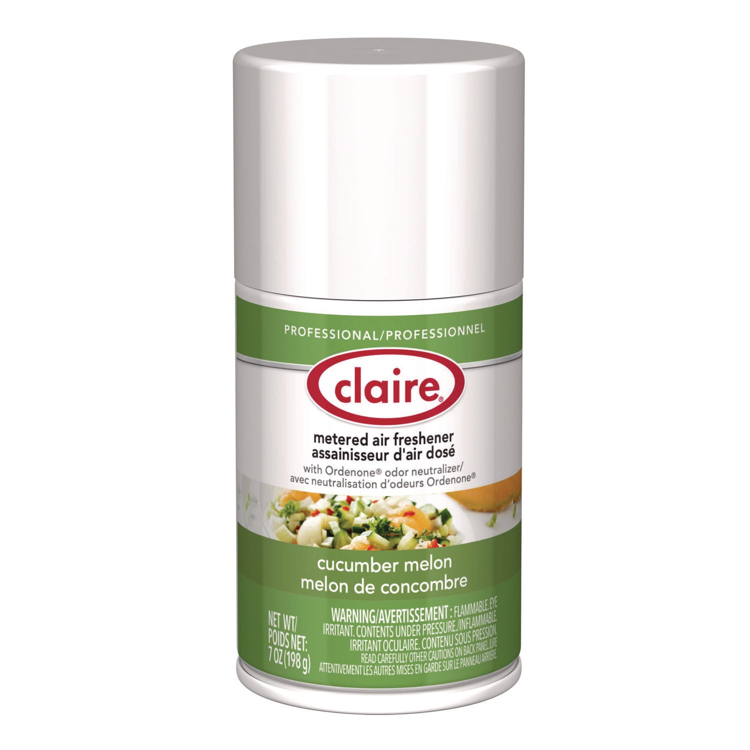 Claire Metered Air Freshener, Cucumber Melon Scent, 7 oz Aerosol Spray, 12/Carton - Image 3