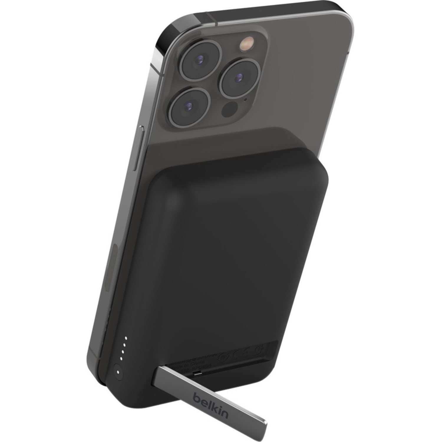 Belkin BoostCharge Magnetic Wireless Power Bank 5K + Stand - For iPhone 13 Pro, iPhone 12 - 5000 mAh - Black - Image 5