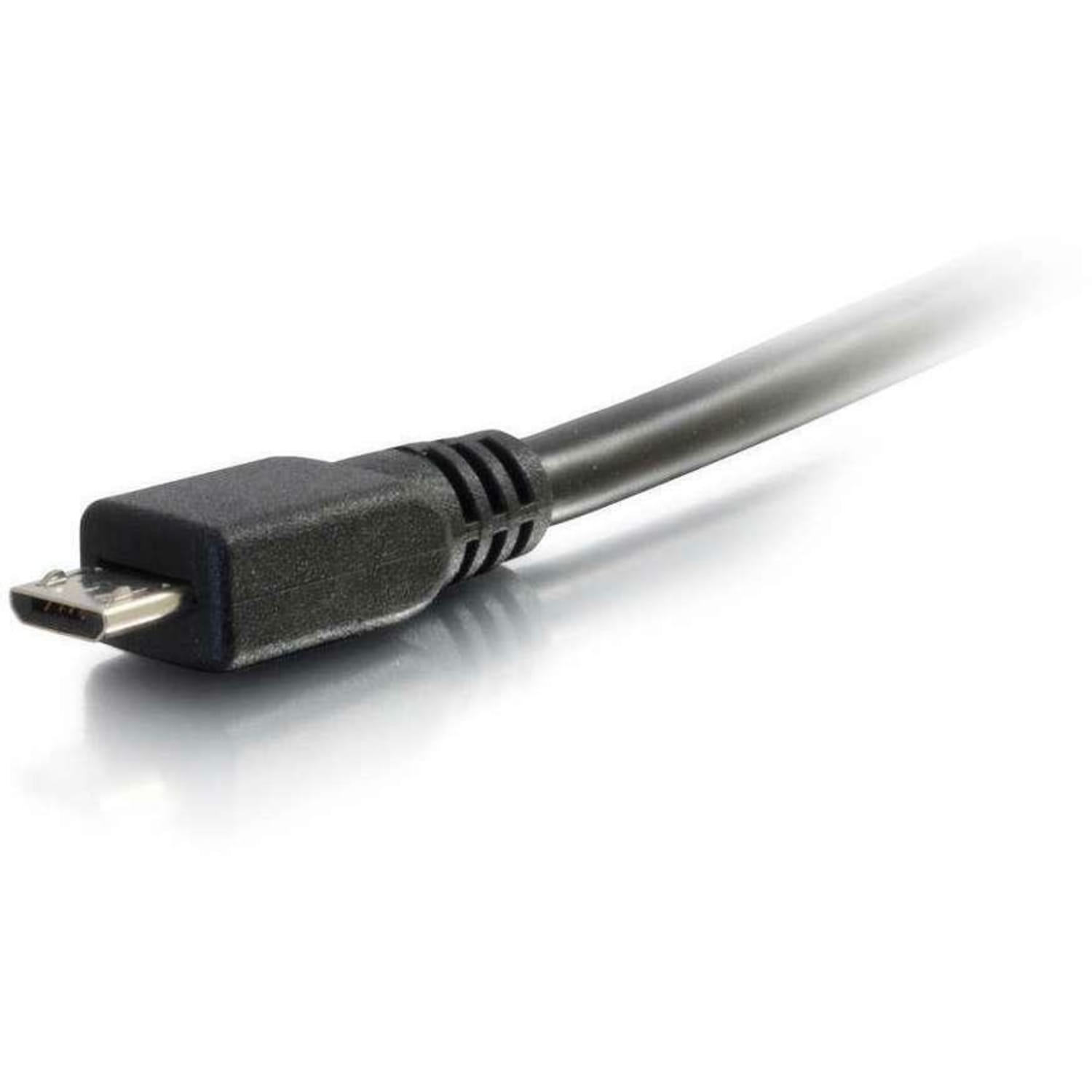 C2G 6.6ft USB to Micro B Cable - USB A to Micro USB Cable - USB 2.0 - M/M - Type A Male USB - Micro Type B Male USB - 6.56ft - Black - Image 3