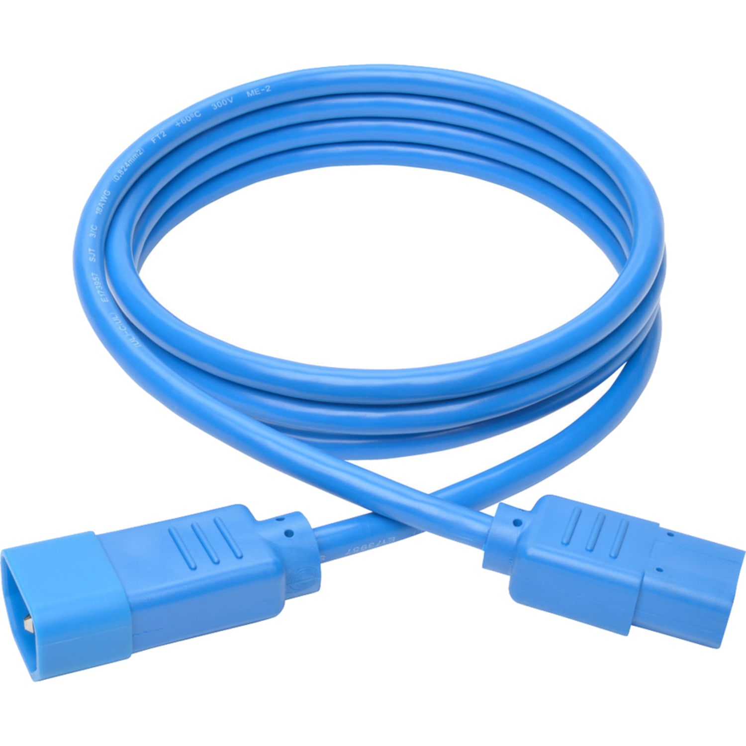 Eaton Tripp Lite Series PDU Power Cord, C13 to C14 - 10A, 250V, 18 AWG, 6 ft. (1.83 m), Blue - Power extension cable - P004006ABL - Image 3