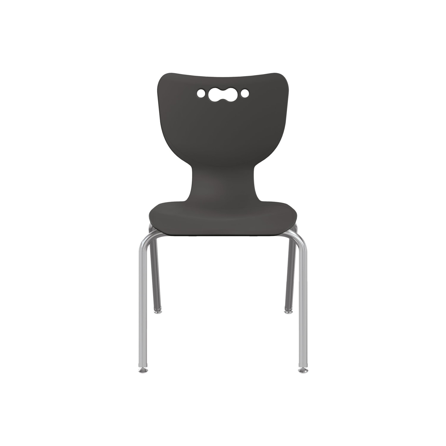 MooreCo Hierarchy Armless Chair, 18in Seat Height, Black - Image 3