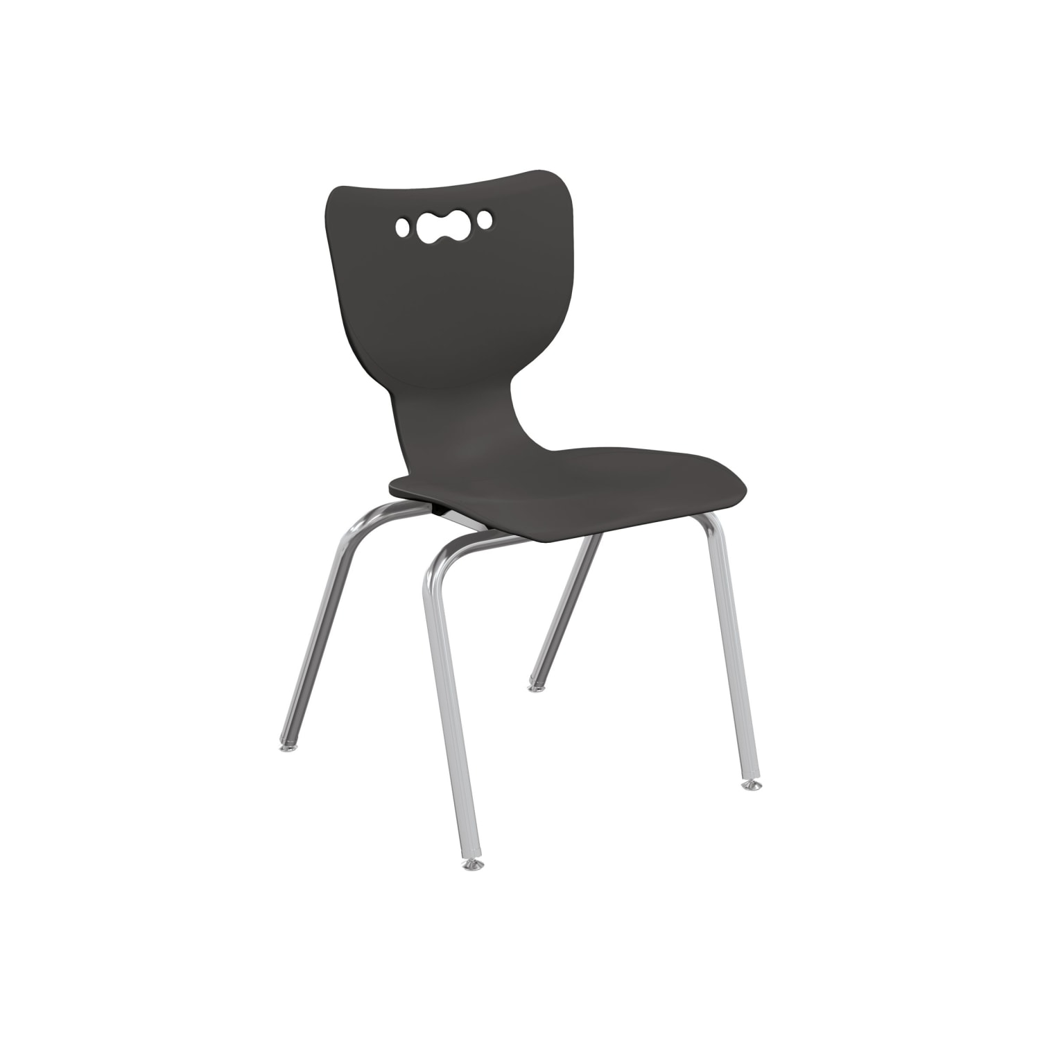 MooreCo Hierarchy Armless Chair, 18in Seat Height, Black - Image 4