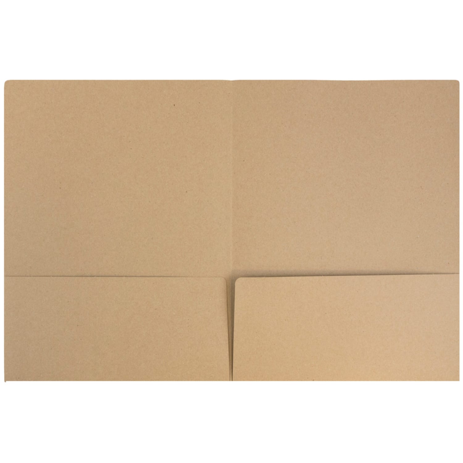 JAM Paper Matte 2-Pocket Presentation Folders, 9in x 12in, 100% Recycled, Brown Kraft, Pack Of 6 - Image 3