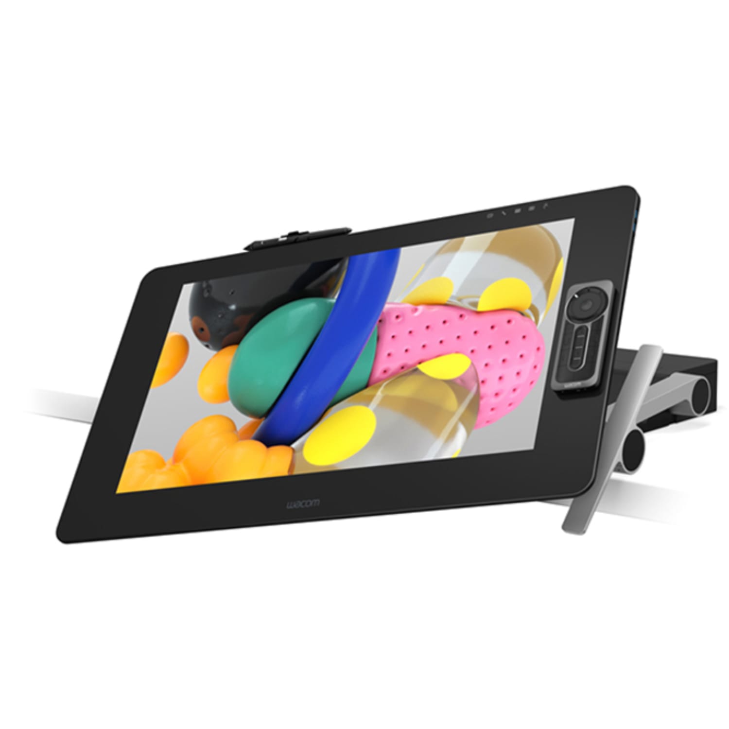 Wacom Ergo Stand for Wacom Cintiq Pro 24 (ACK62801K), 15.91inH x 16.76inW, Desktop, Black, Silver - Image 6