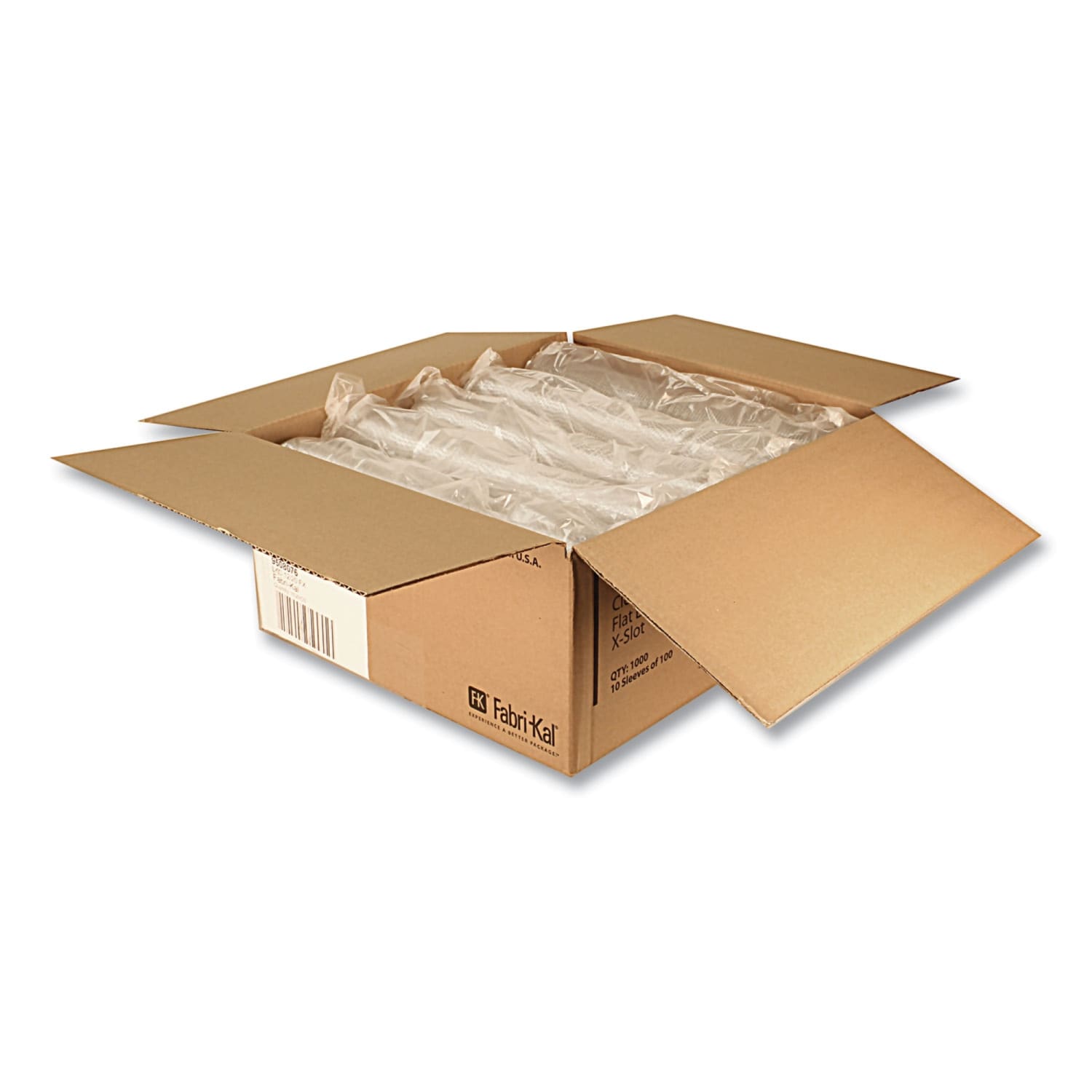 Fabri-Kal Greenware Cold Drink Lids, X-Slot, Fits 12-20 Oz Cups, X Slot, Clear, Carton Of 1,000 Lids - Image 4