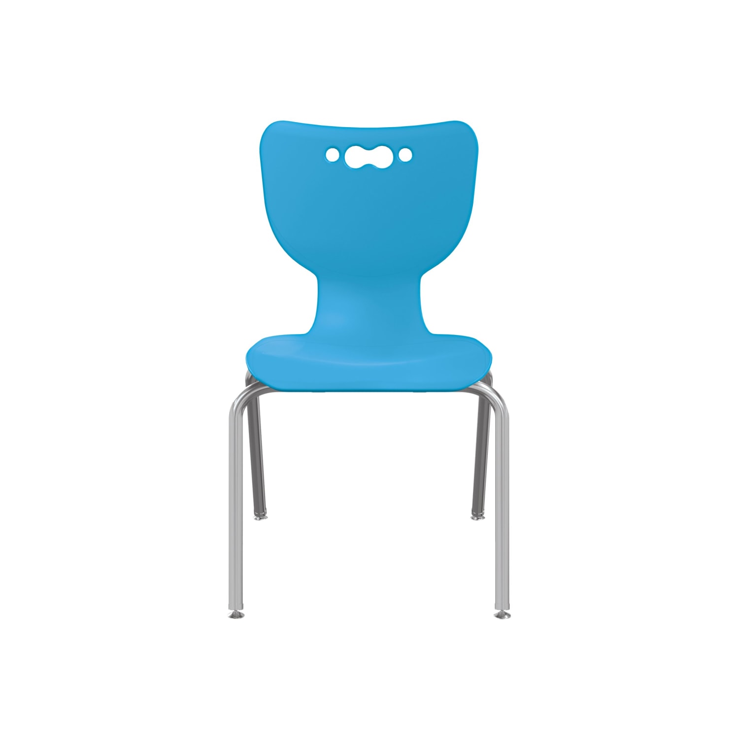 MooreCo Hierarchy Armless Chair, 18in Seat Height, Blue - Image 3