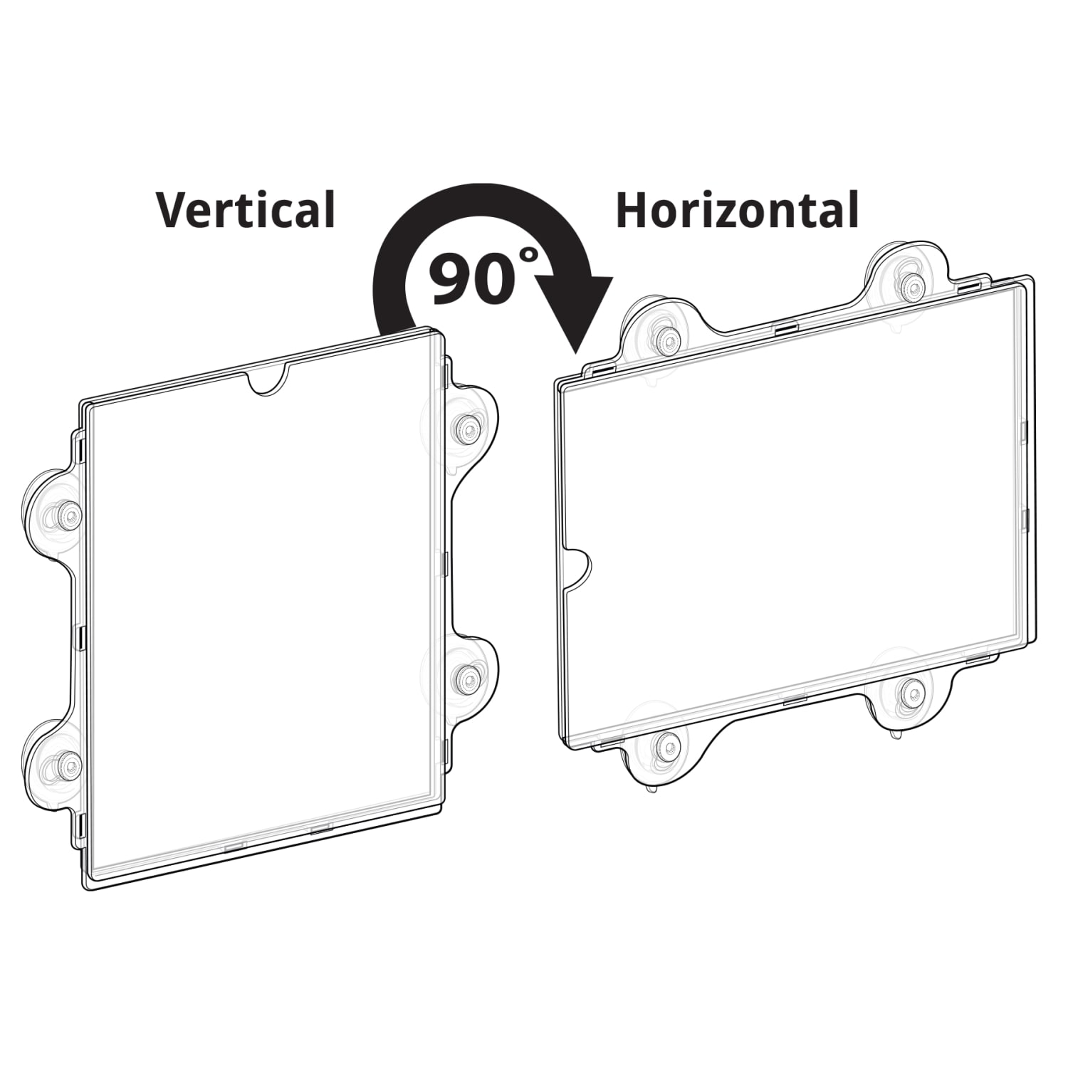 Azar Displays Acrylic Window/Door Sign Holders With Suction Cups, 8-1/2inL x 11inH, Clear, Pack Of 10 Holders - Image 4