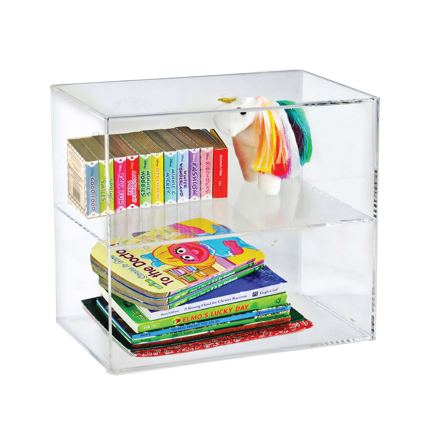 Azar Displays Acrylic Countertop Open Case With 1 Shelf, 12-1/4inH x 14inW x 9inD, Clear - Image 4