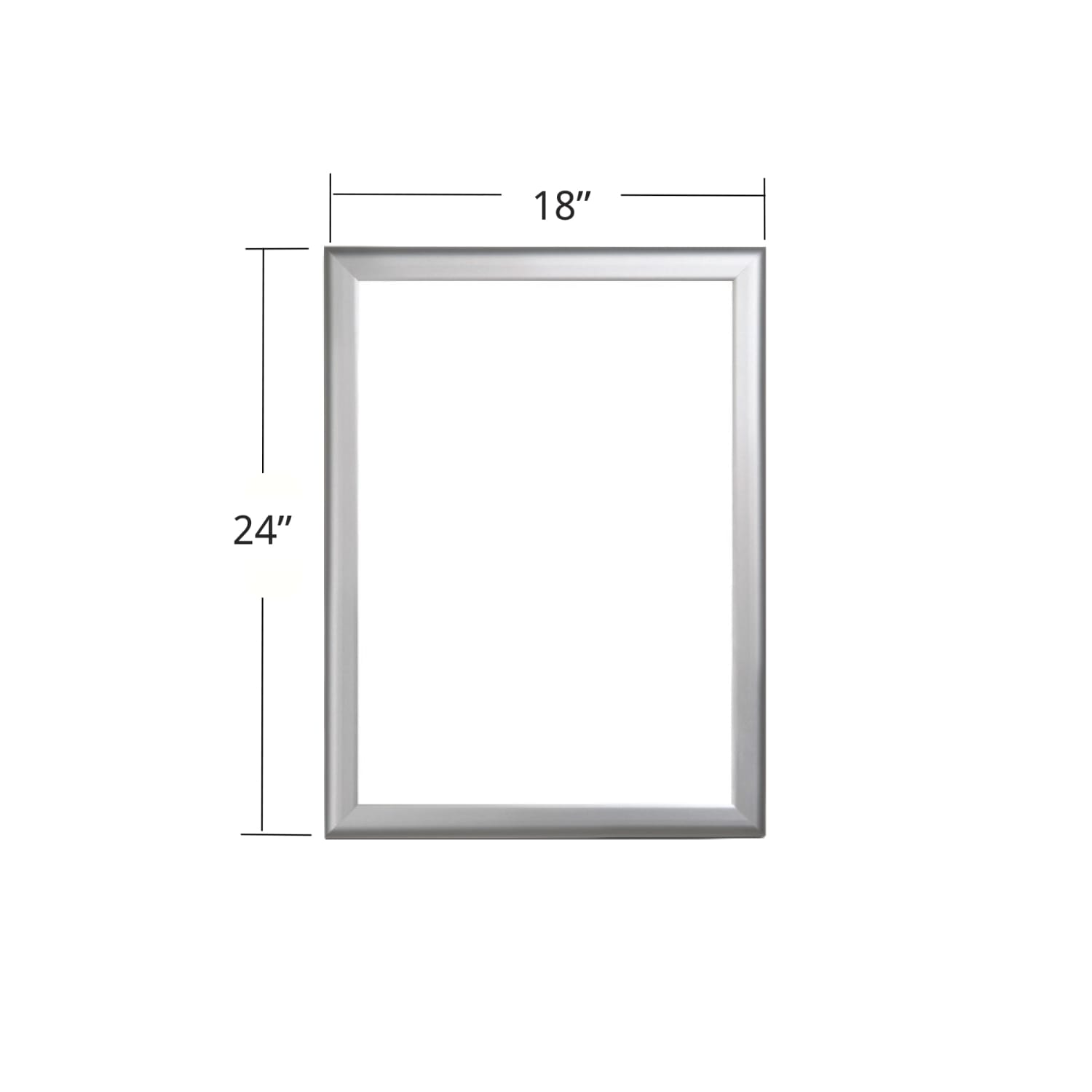 Azar Displays Non-Magnetic Dry-Erase Whiteboard, Melamine, 24in x 18in, Silver Aluminum Frame - Image 3