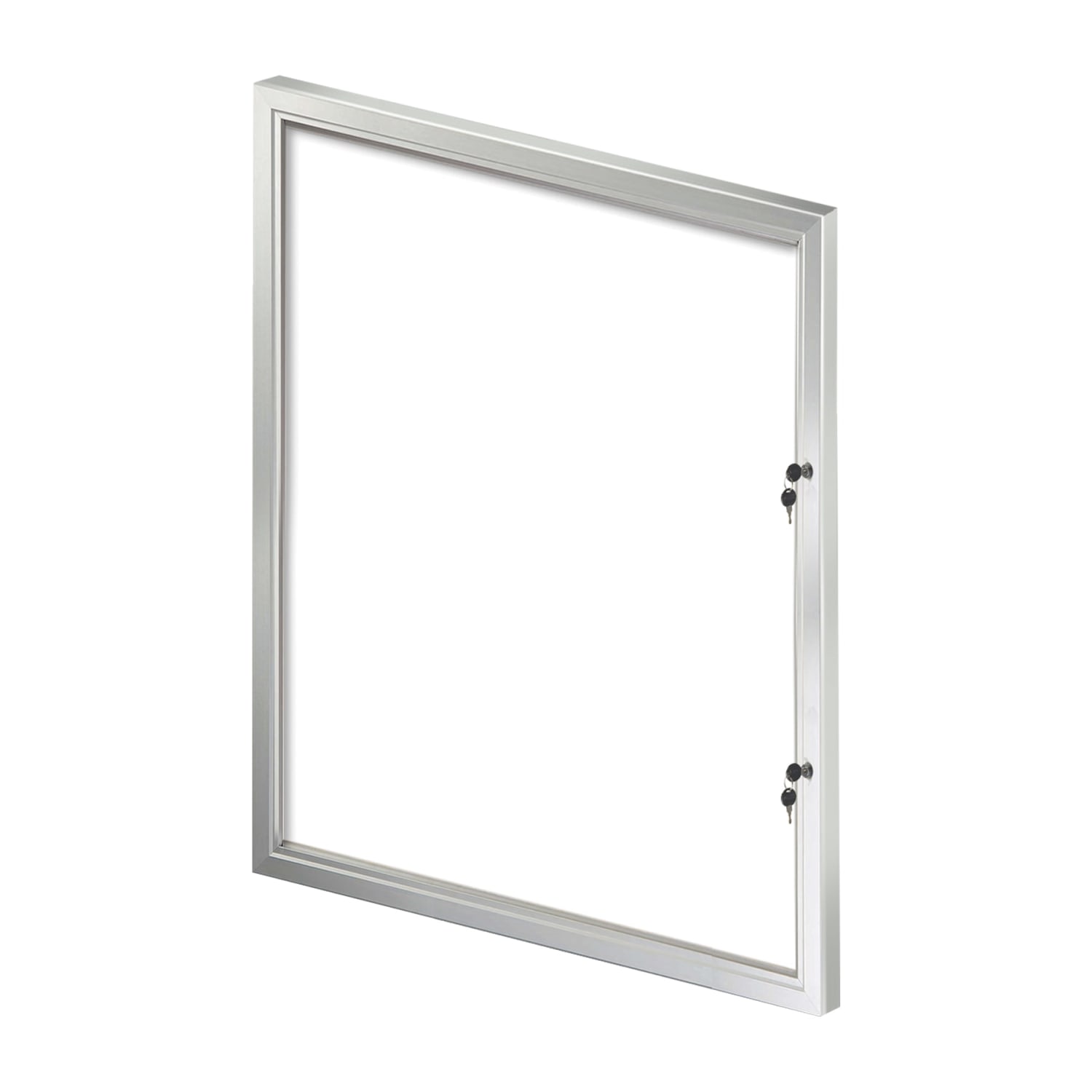 Azar Displays Magnetic Message Board, 42-3/8in x 33in, White, Silver Aluminum Frame